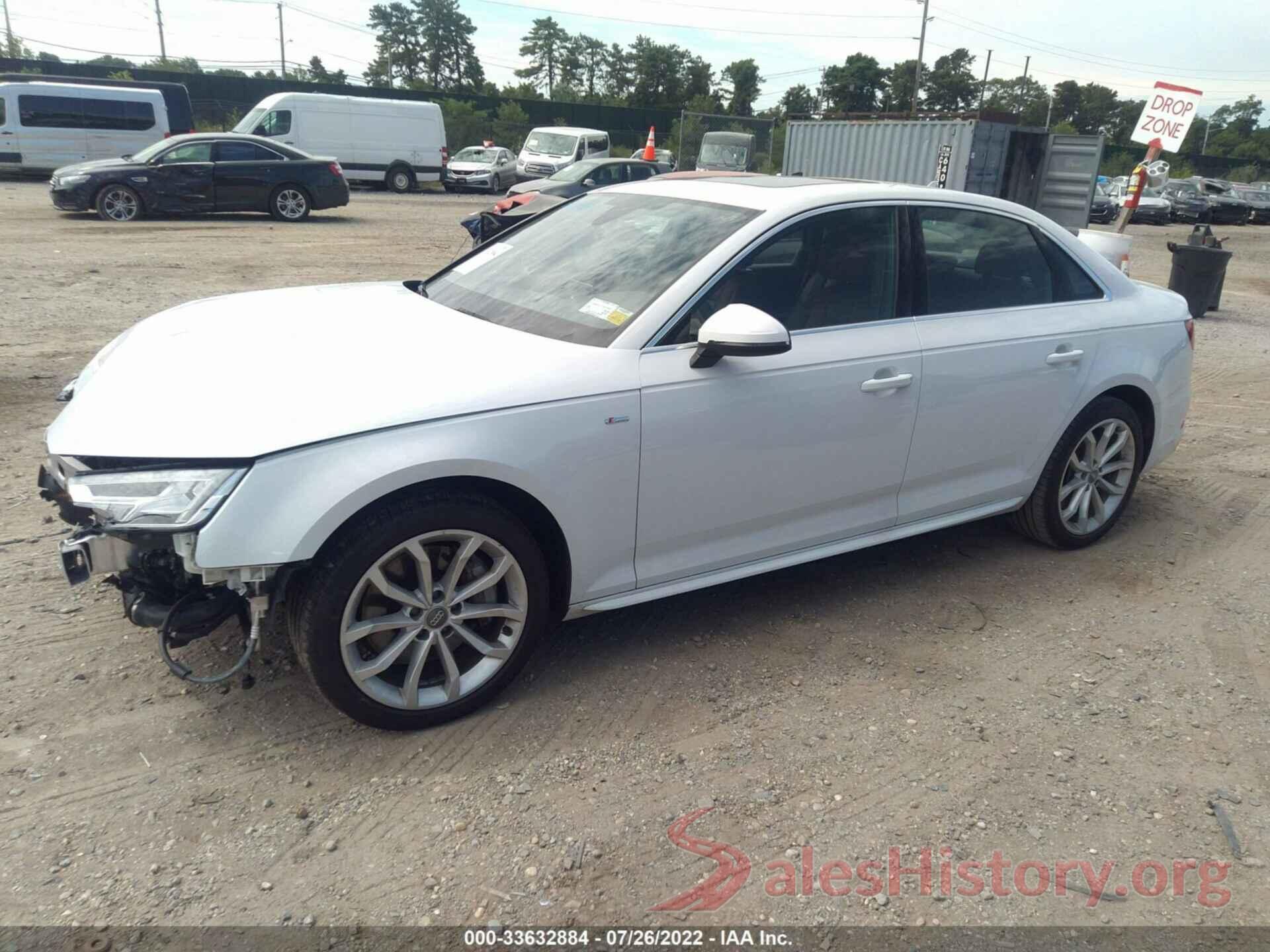 WAUENAF45KN006273 2019 AUDI A4