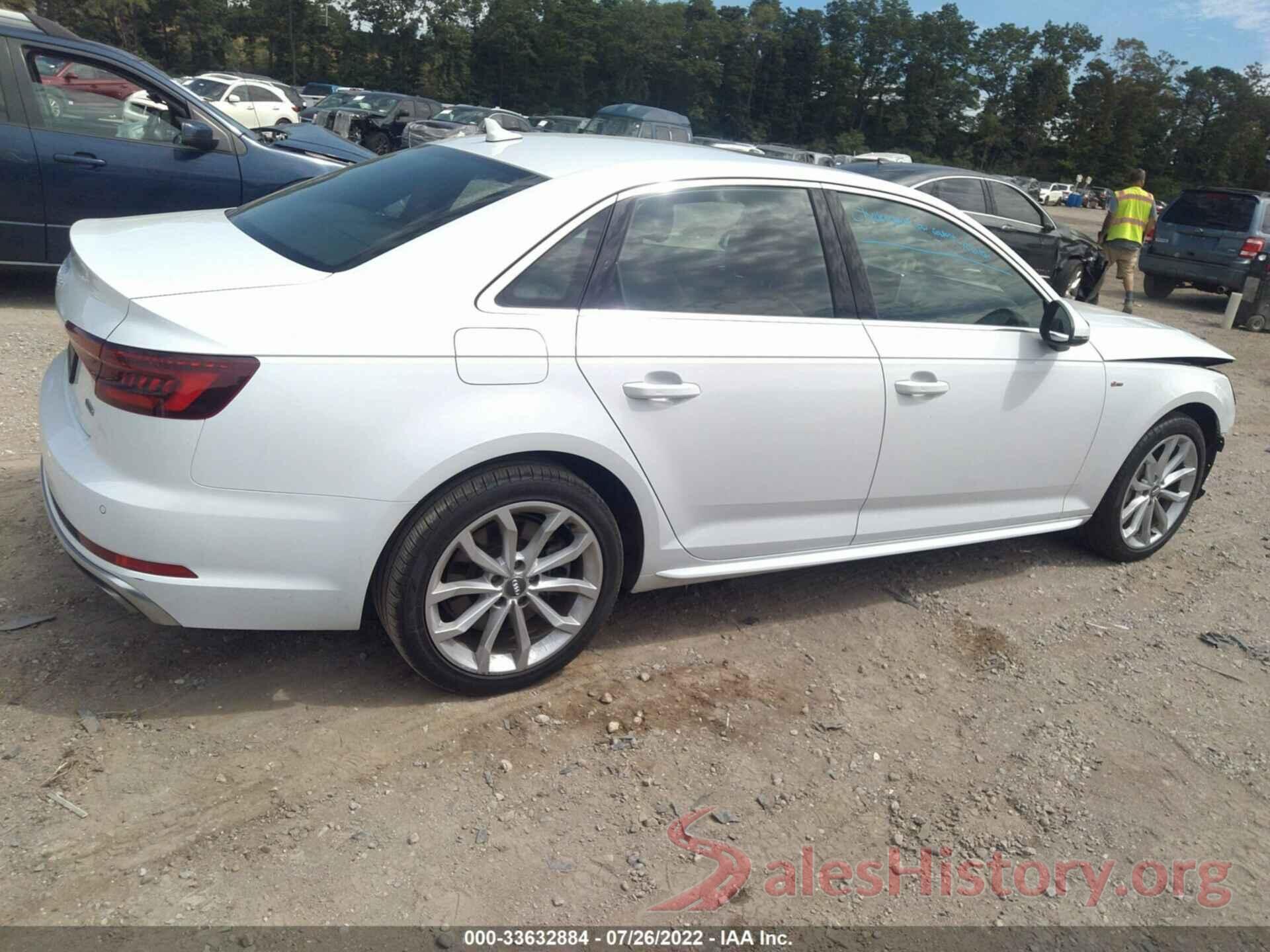 WAUENAF45KN006273 2019 AUDI A4