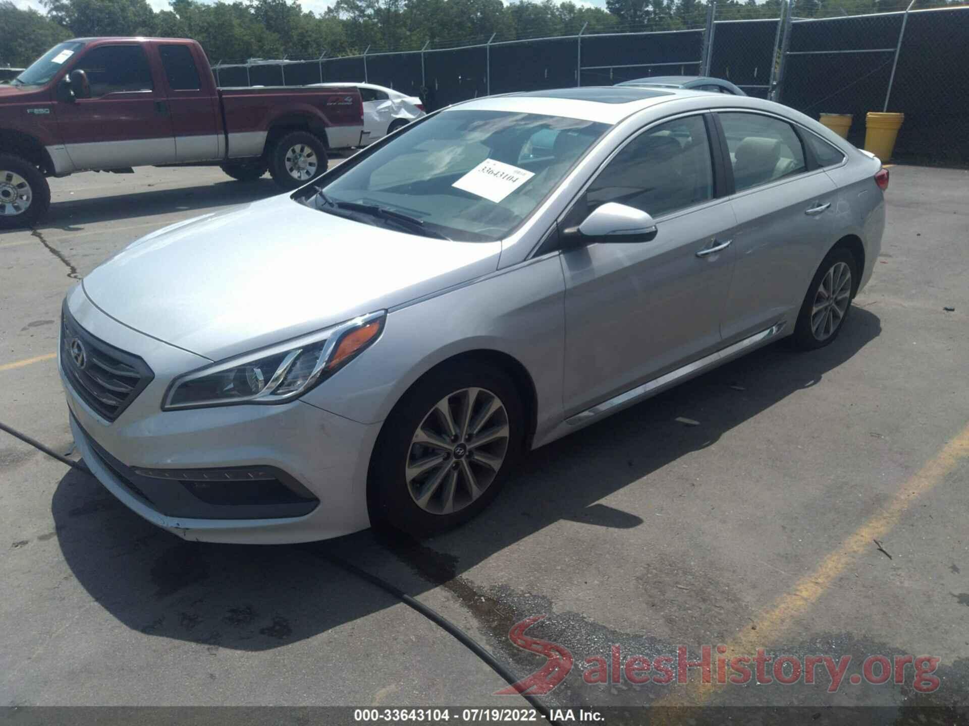 5NPE34AFXHH521541 2017 HYUNDAI SONATA