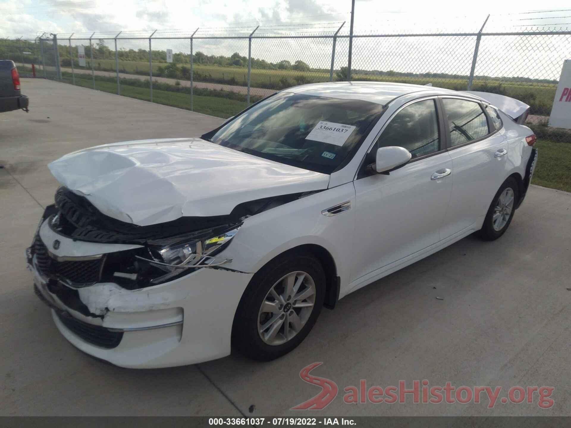 KNAGT4L37G5106006 2016 KIA OPTIMA