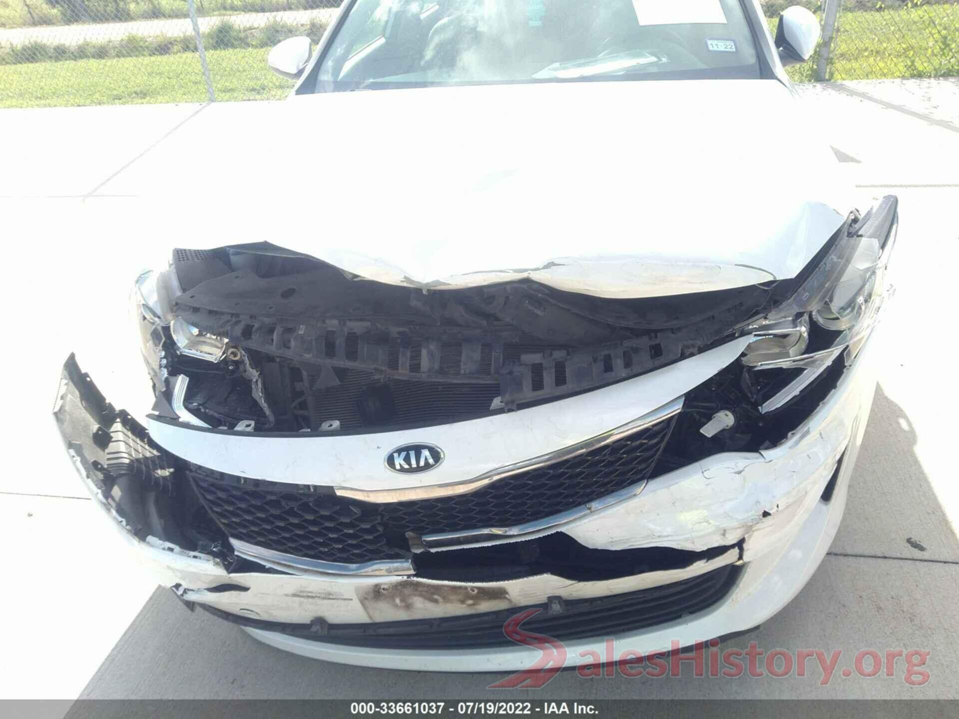 KNAGT4L37G5106006 2016 KIA OPTIMA