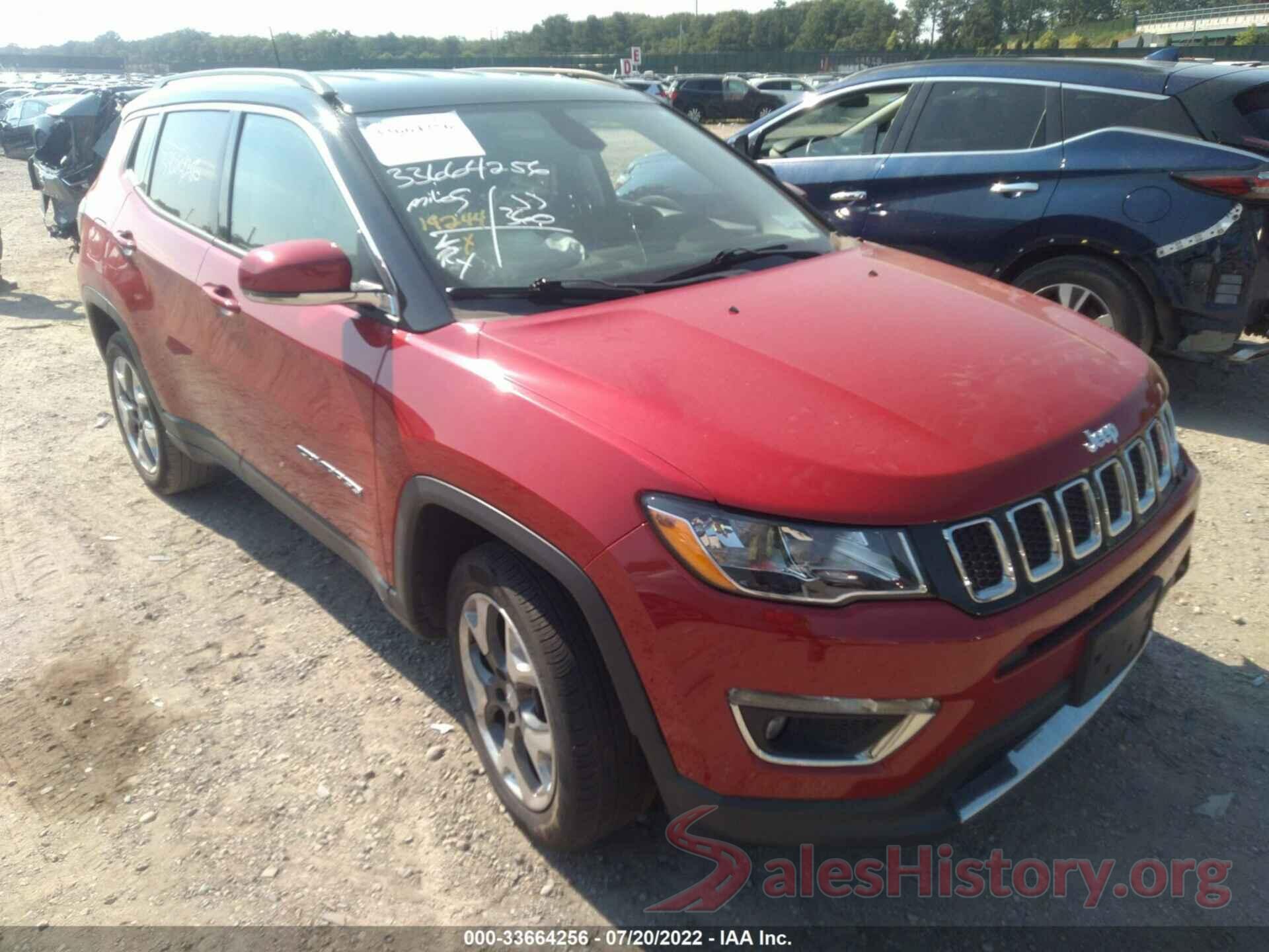 3C4NJDCB6KT645832 2019 JEEP COMPASS