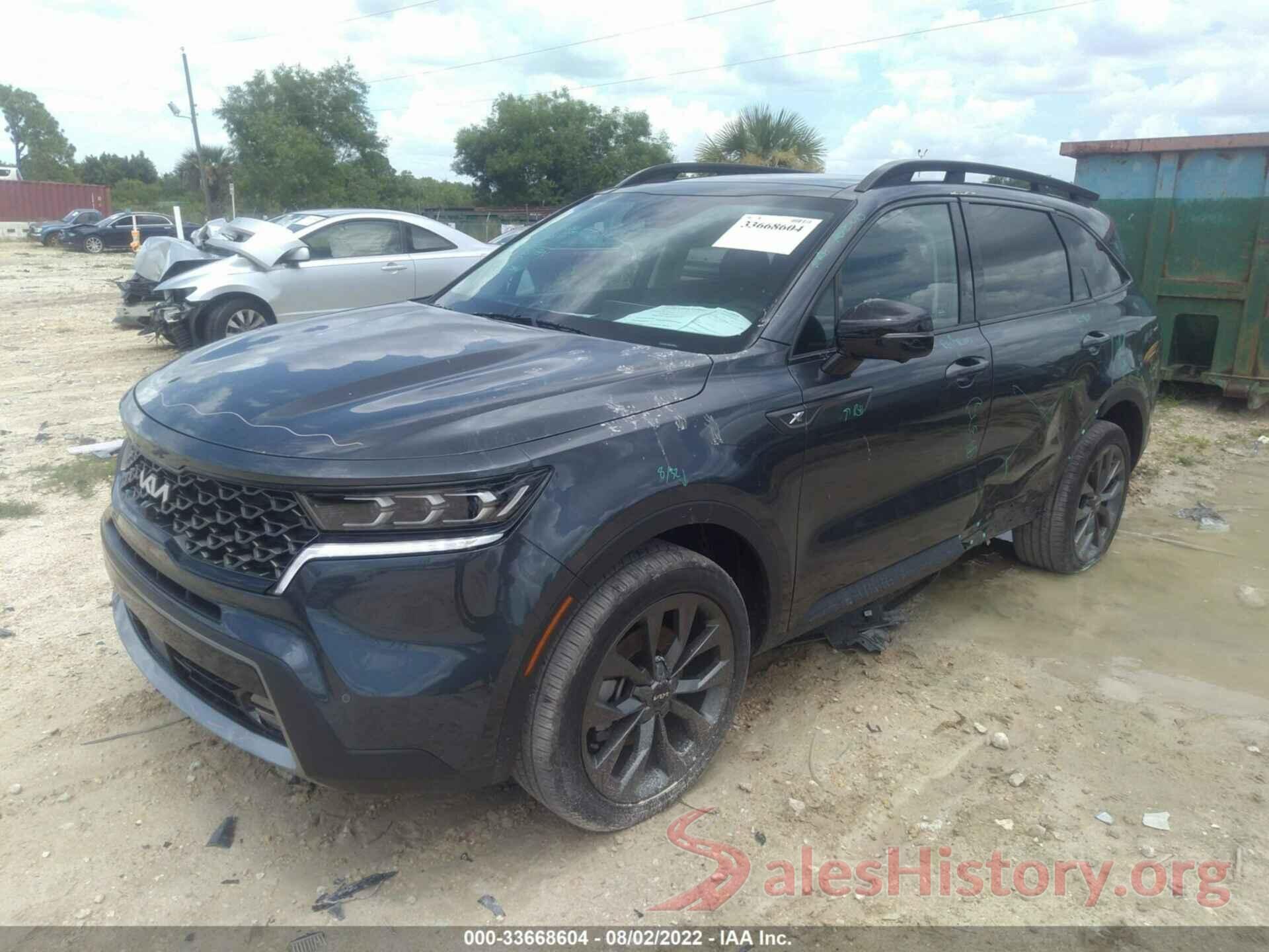 5XYRKDLF2NG108842 2022 KIA SORENTO