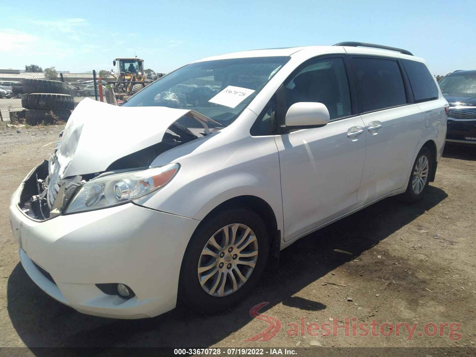 5TDYK3DC4GS732898 2016 TOYOTA SIENNA