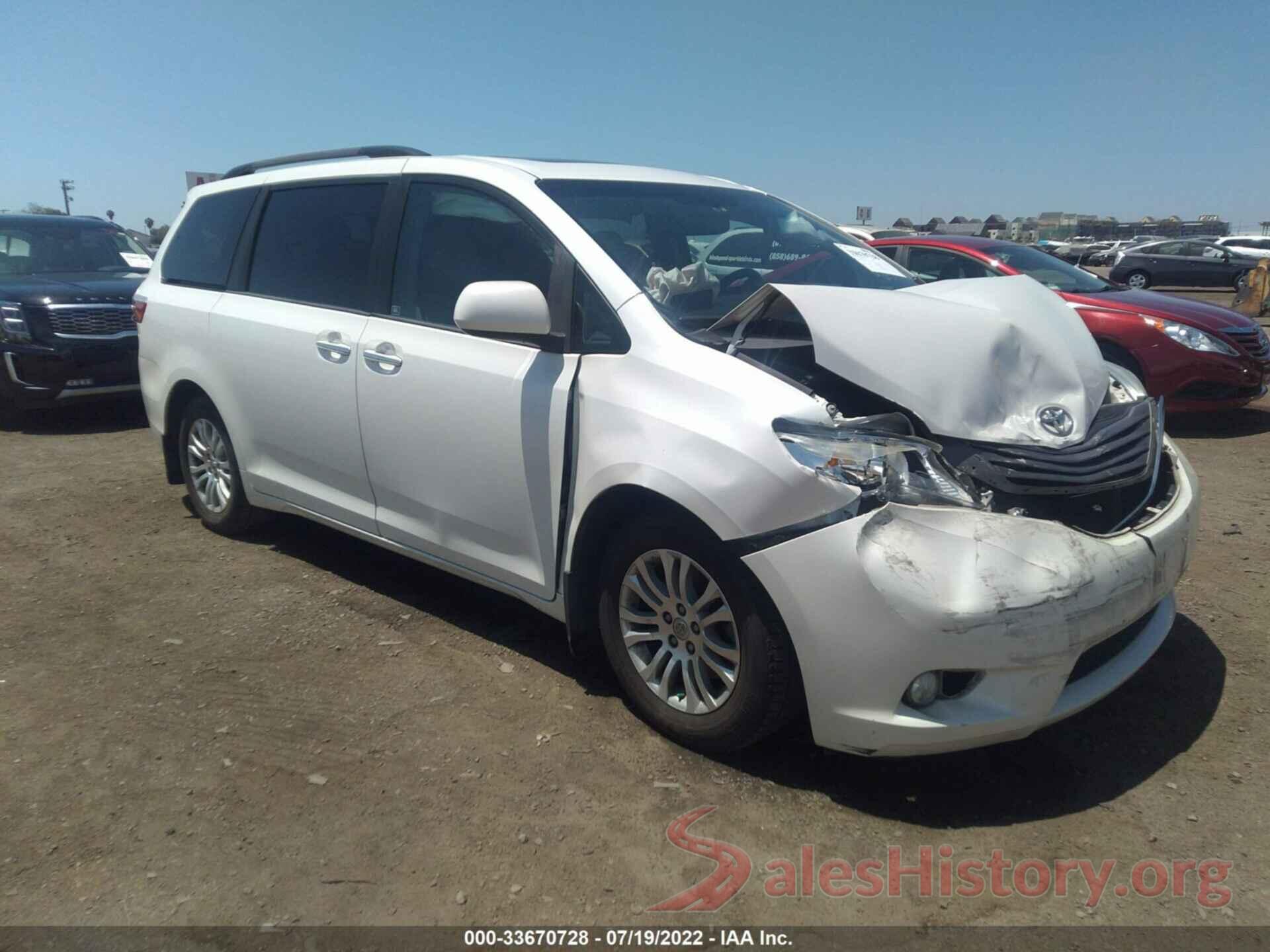 5TDYK3DC4GS732898 2016 TOYOTA SIENNA