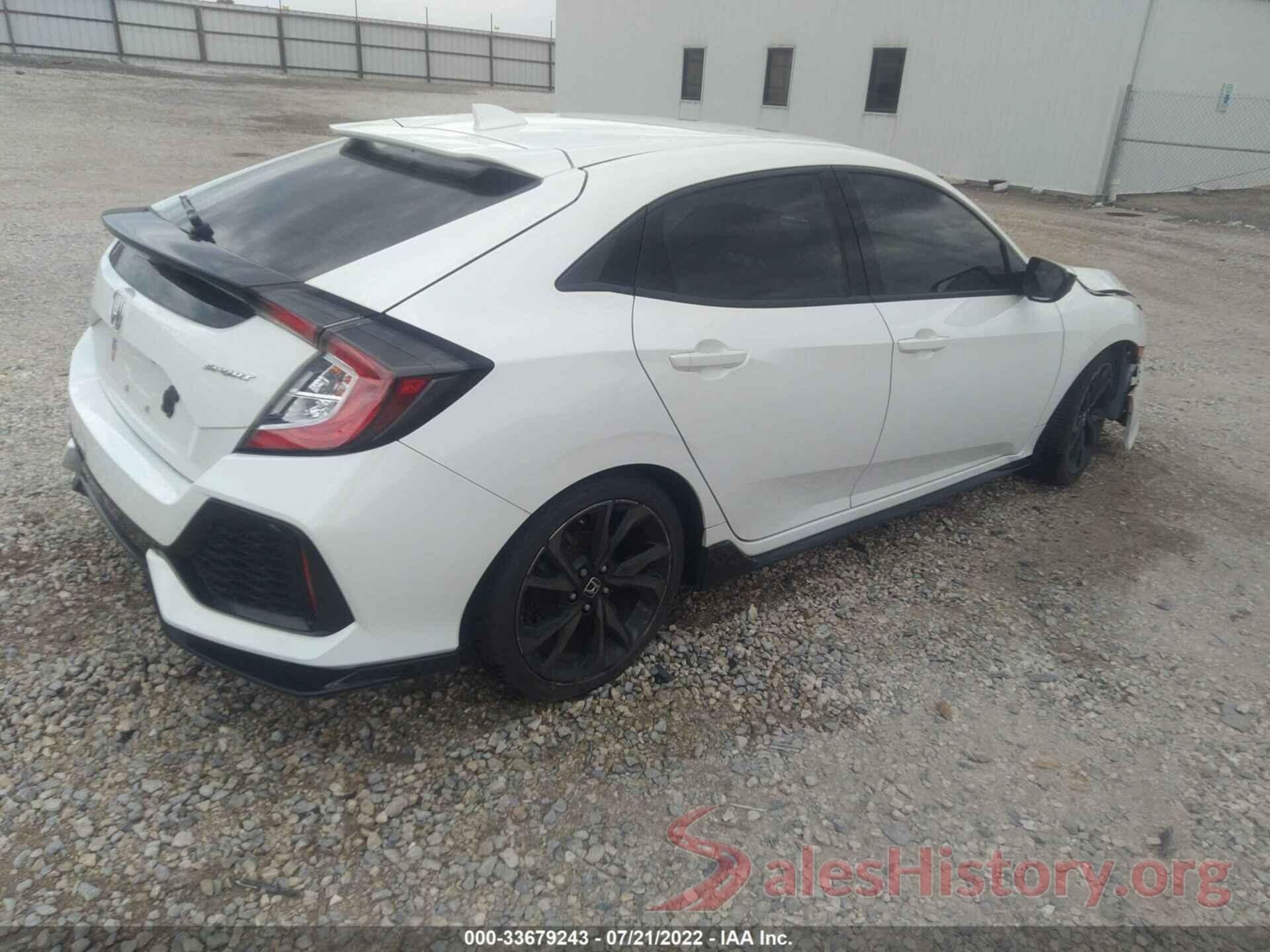 SHHFK7H47JU210794 2018 HONDA CIVIC HATCHBACK