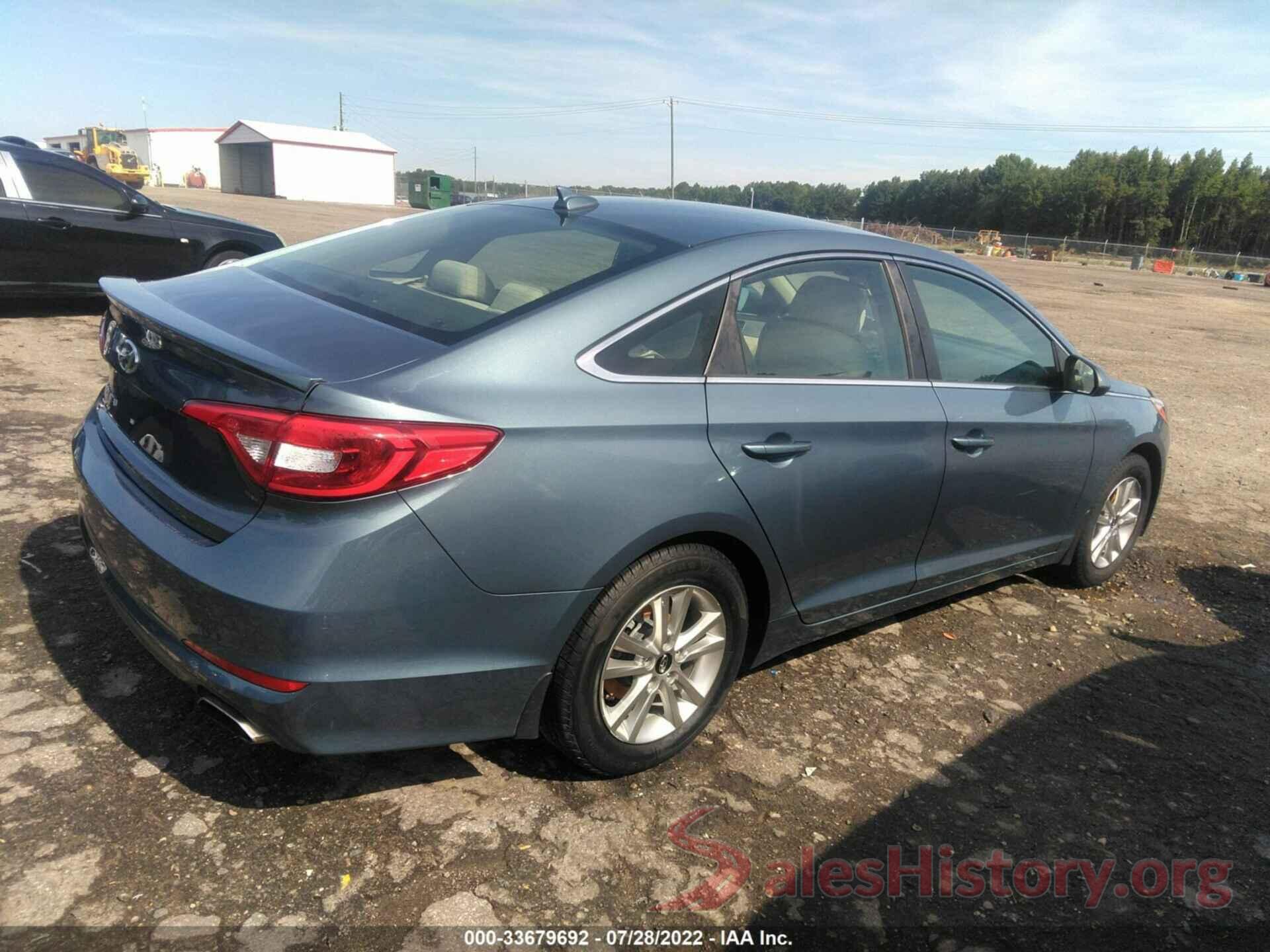 5NPE24AF5FH160980 2015 HYUNDAI SONATA