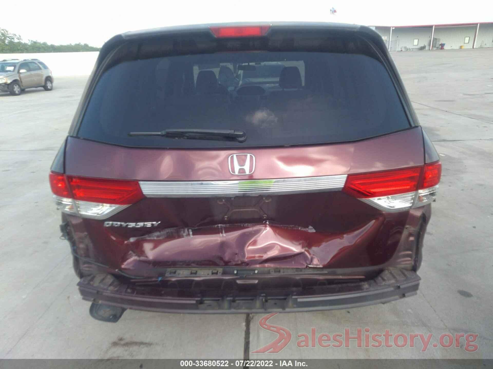 5FNRL5H47GB165106 2016 HONDA ODYSSEY