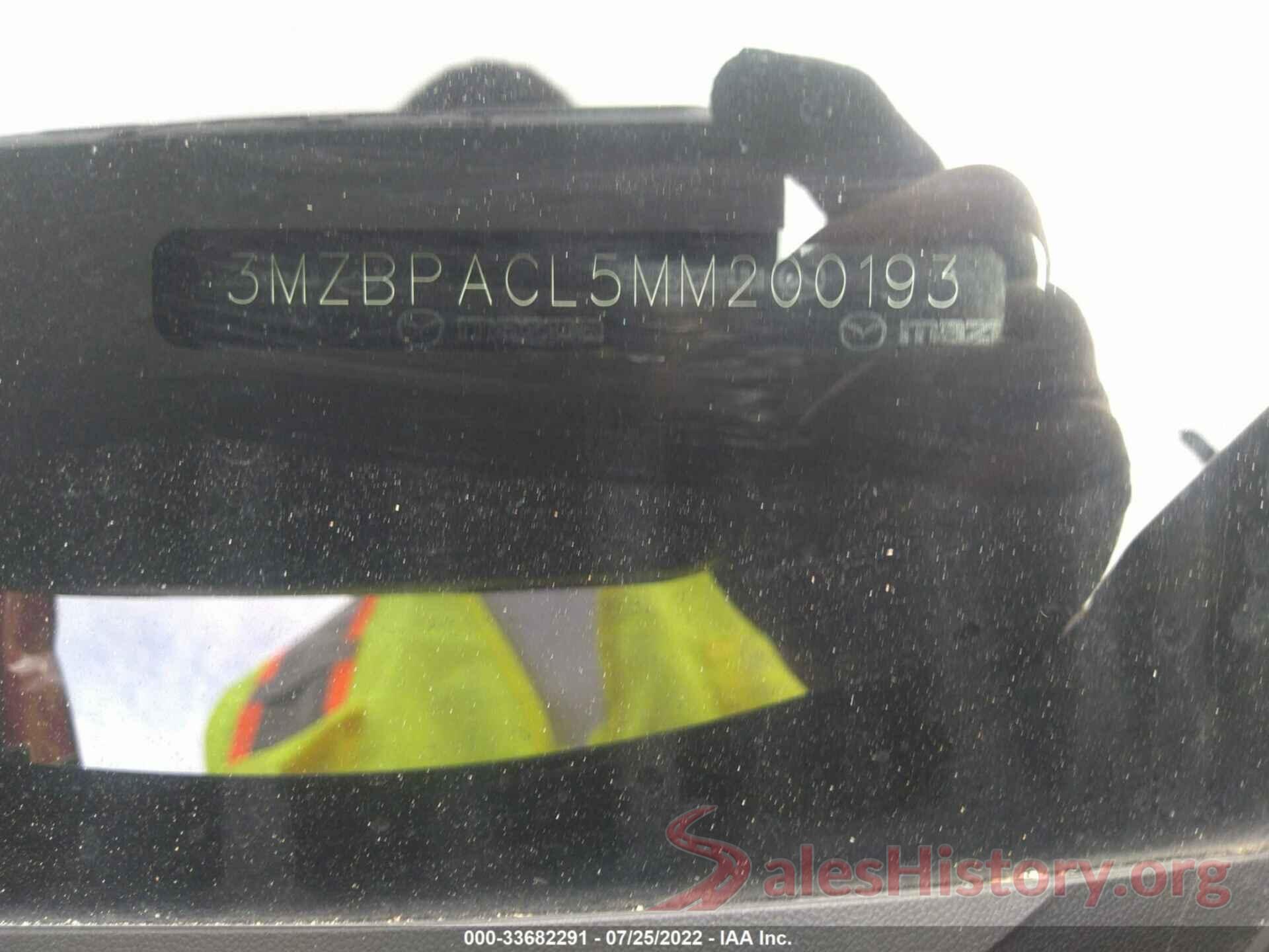 3MZBPACL5MM200193 2021 MAZDA MAZDA3 SEDAN