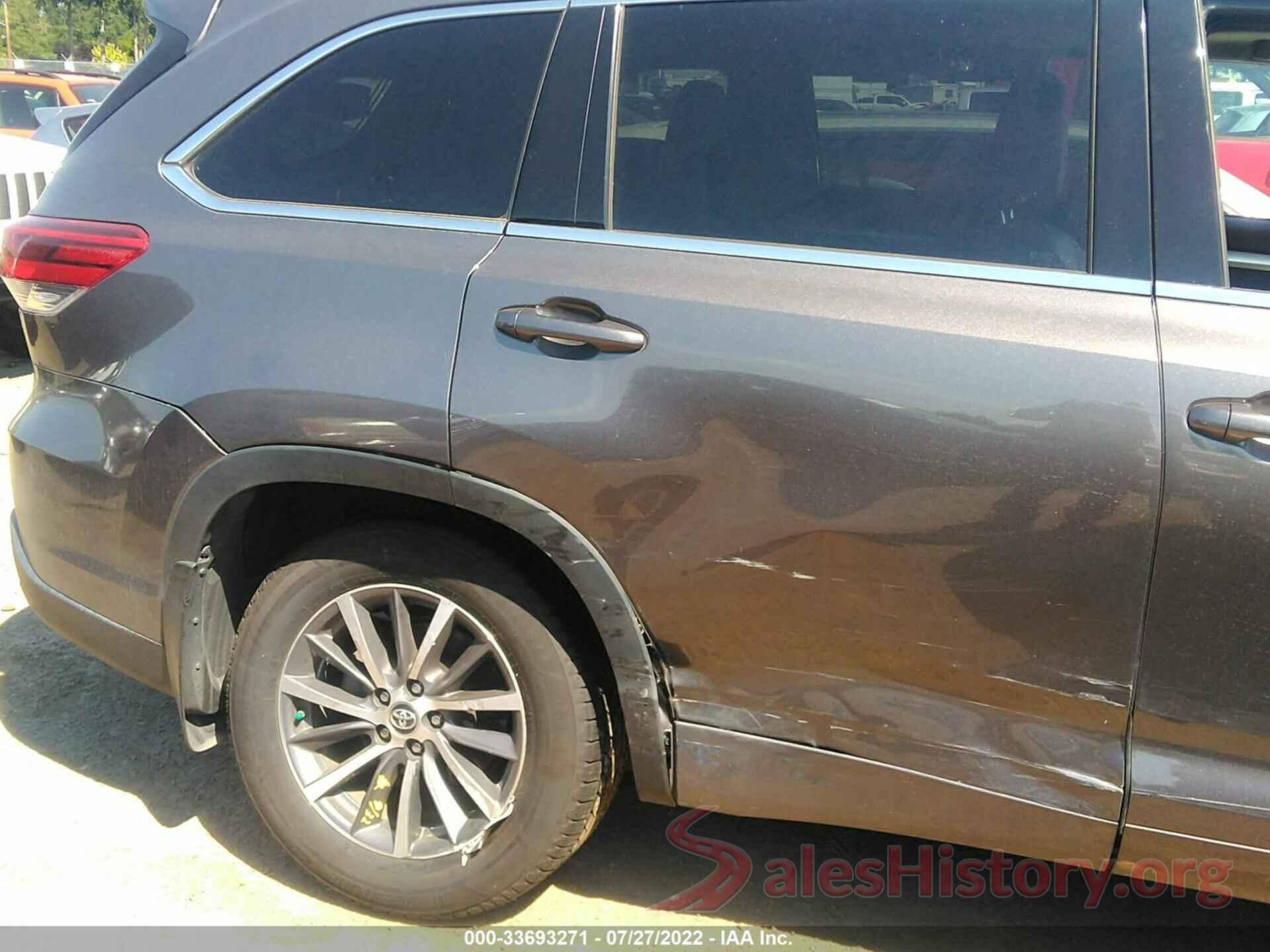 5TDJZRFH6HS405476 2017 TOYOTA HIGHLANDER