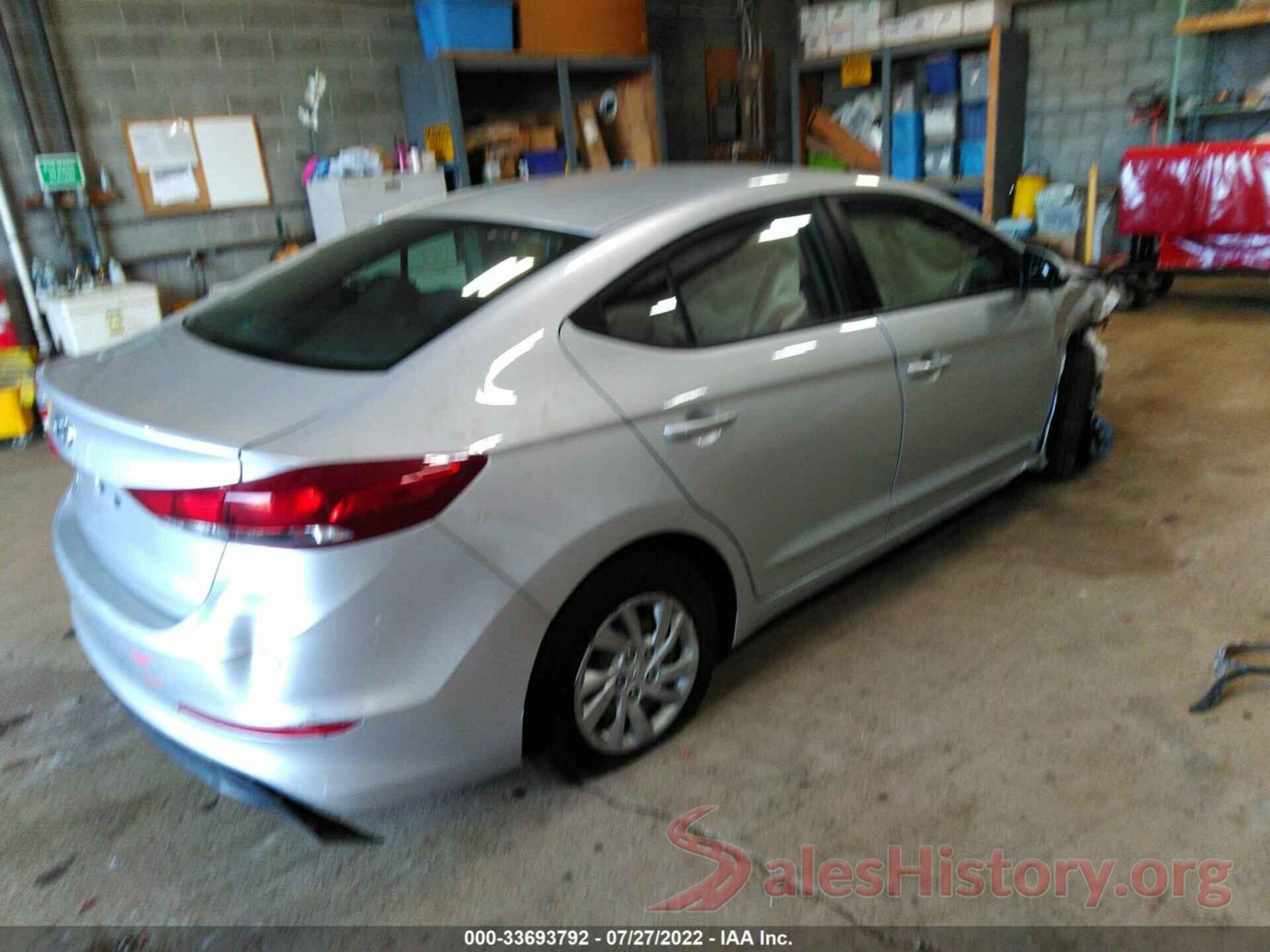 5NPD74LF0JH262285 2018 HYUNDAI ELANTRA