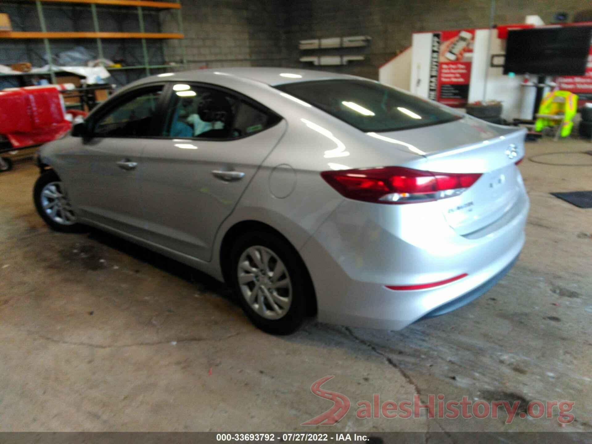 5NPD74LF0JH262285 2018 HYUNDAI ELANTRA