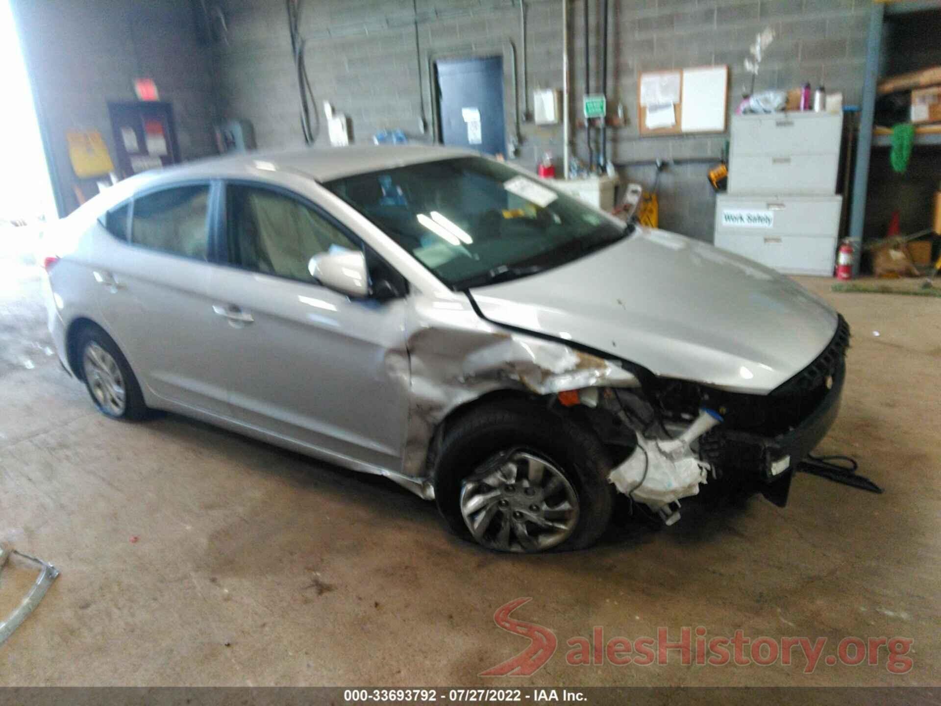 5NPD74LF0JH262285 2018 HYUNDAI ELANTRA