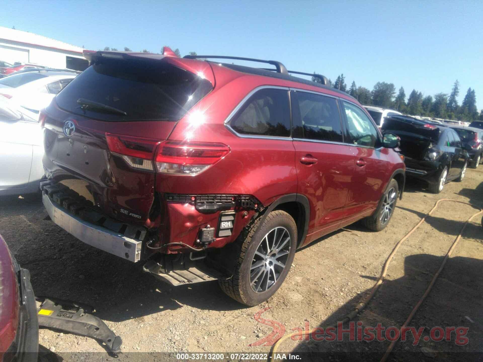 5TDJZRFH3HS378222 2017 TOYOTA HIGHLANDER