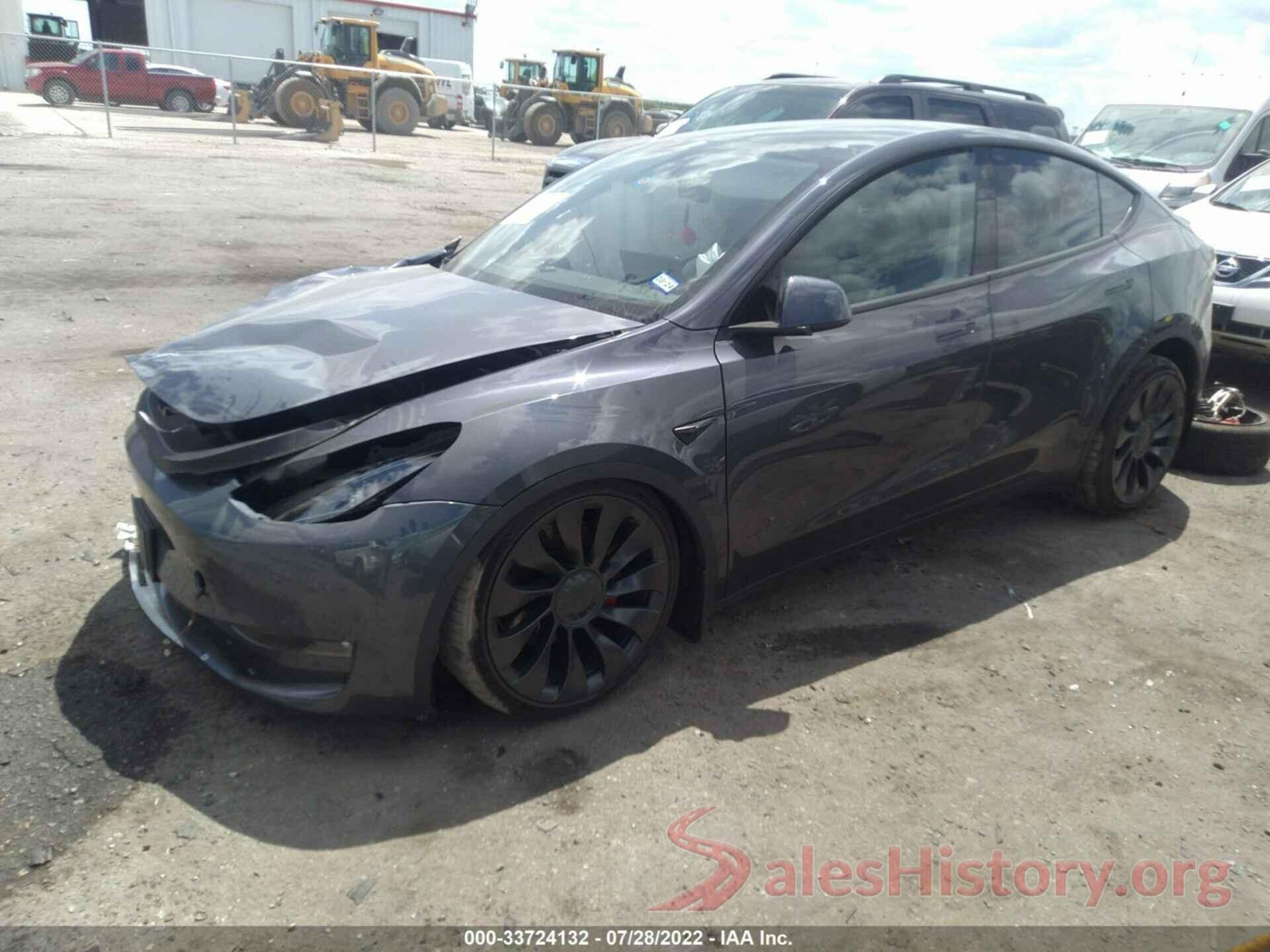 7SAYGDEF2NF394440 2022 TESLA MODEL Y