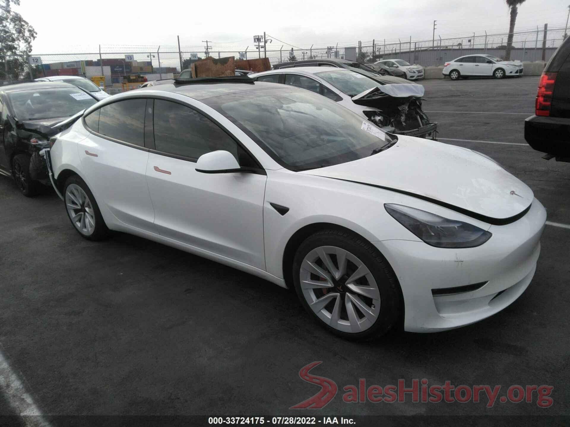 5YJ3E1EB7MF990327 2021 TESLA MODEL 3