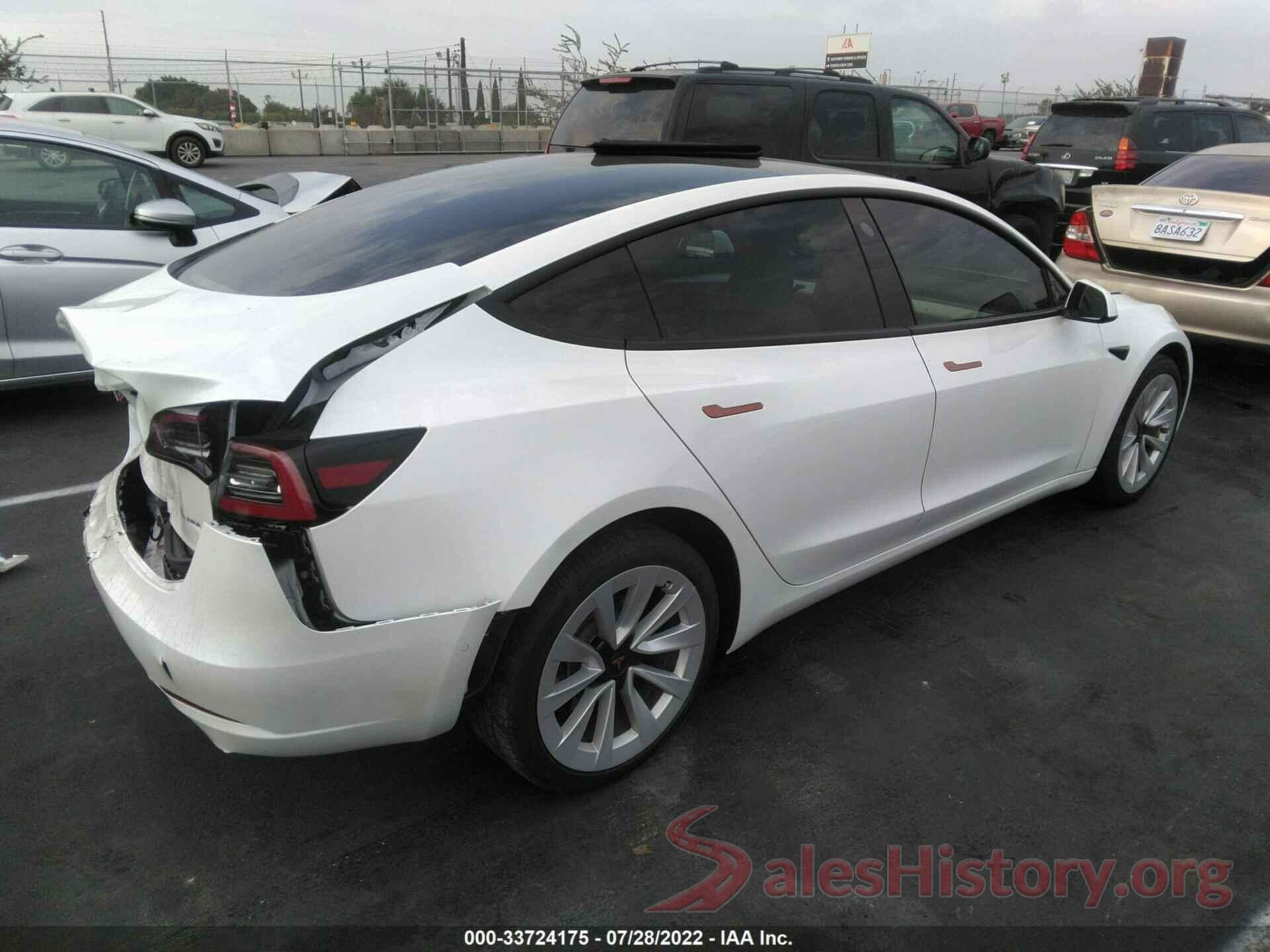 5YJ3E1EB7MF990327 2021 TESLA MODEL 3