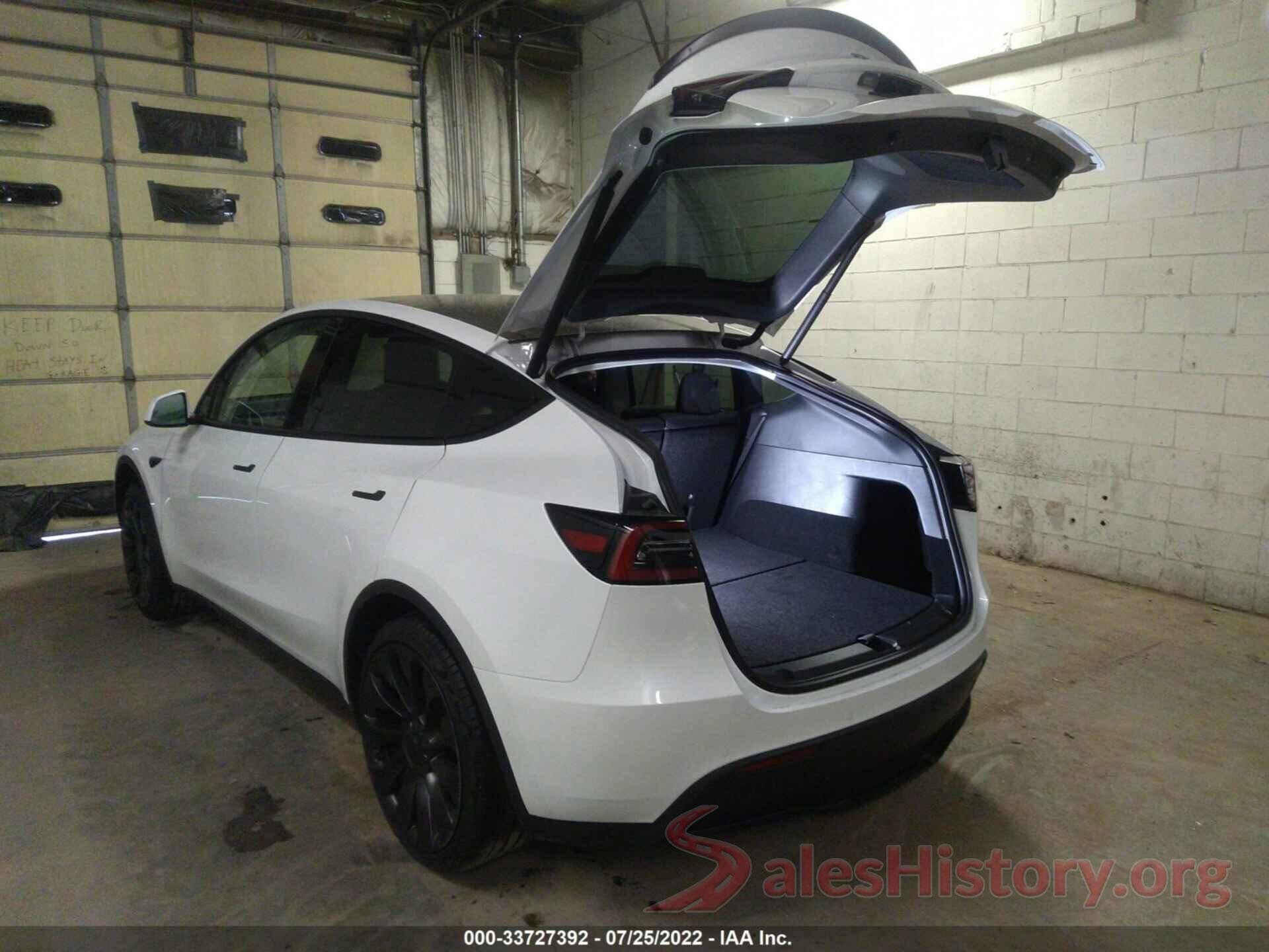 7SAYGDEF6NF388284 2022 TESLA MODEL Y