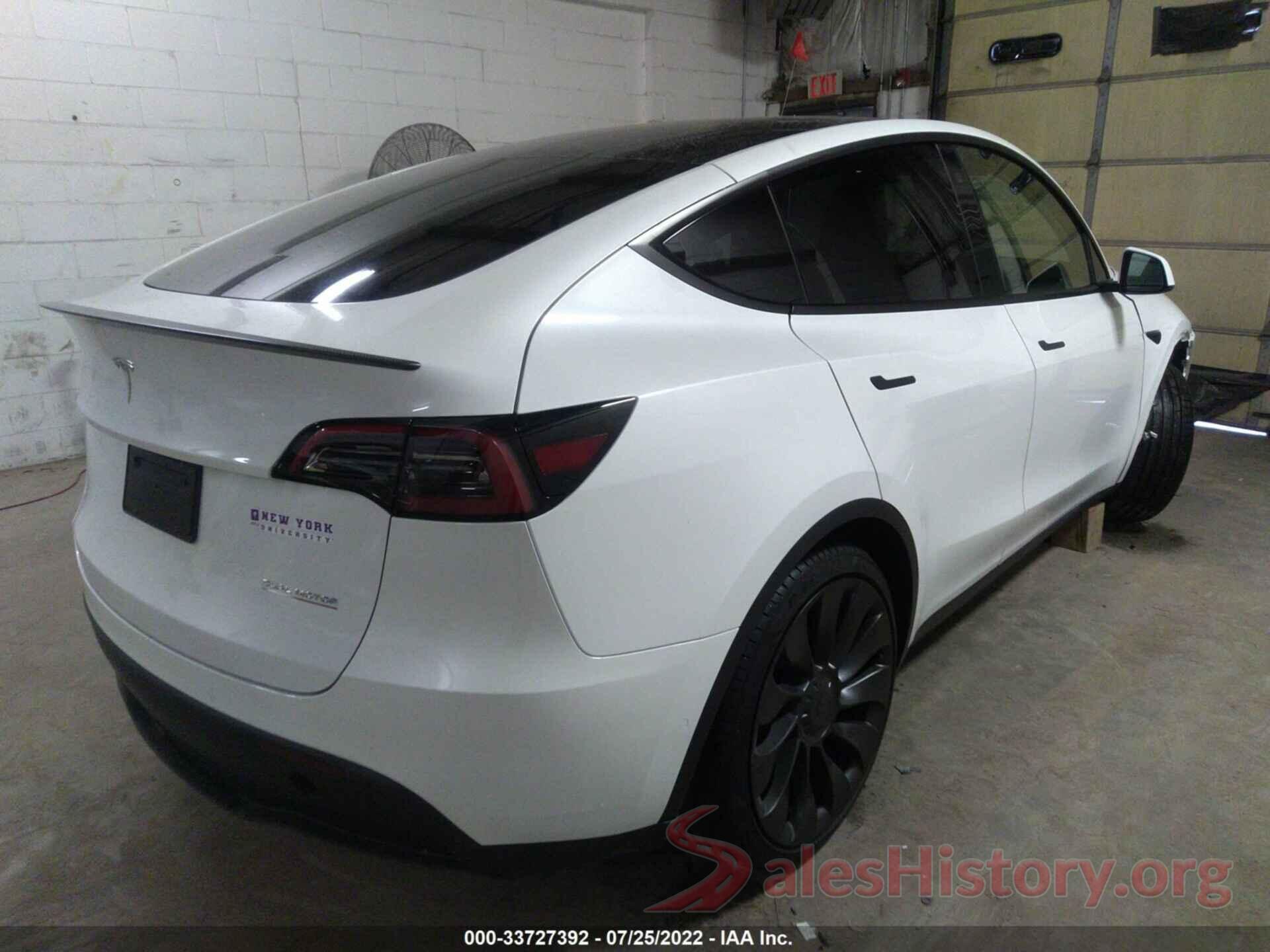 7SAYGDEF6NF388284 2022 TESLA MODEL Y