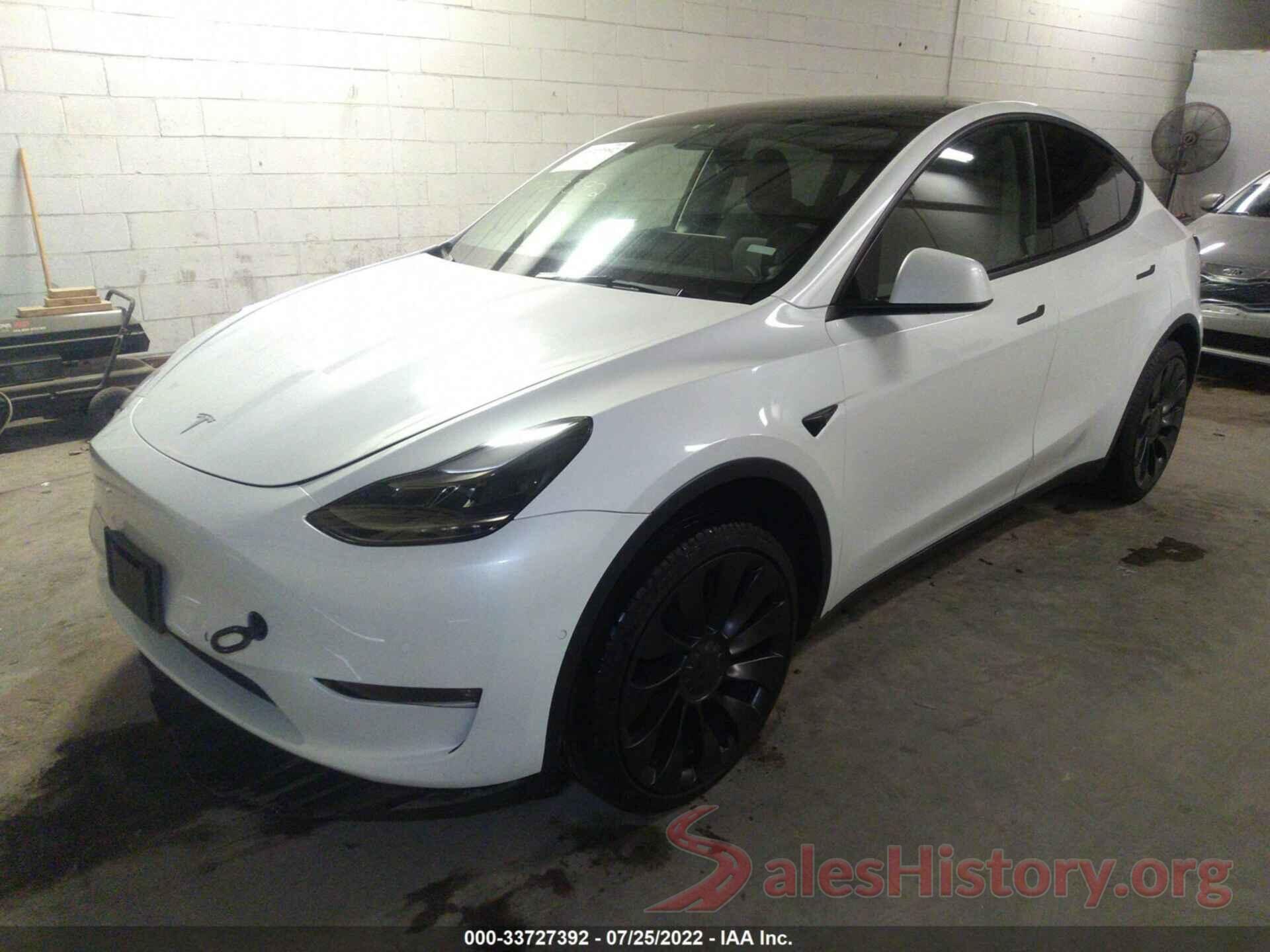 7SAYGDEF6NF388284 2022 TESLA MODEL Y