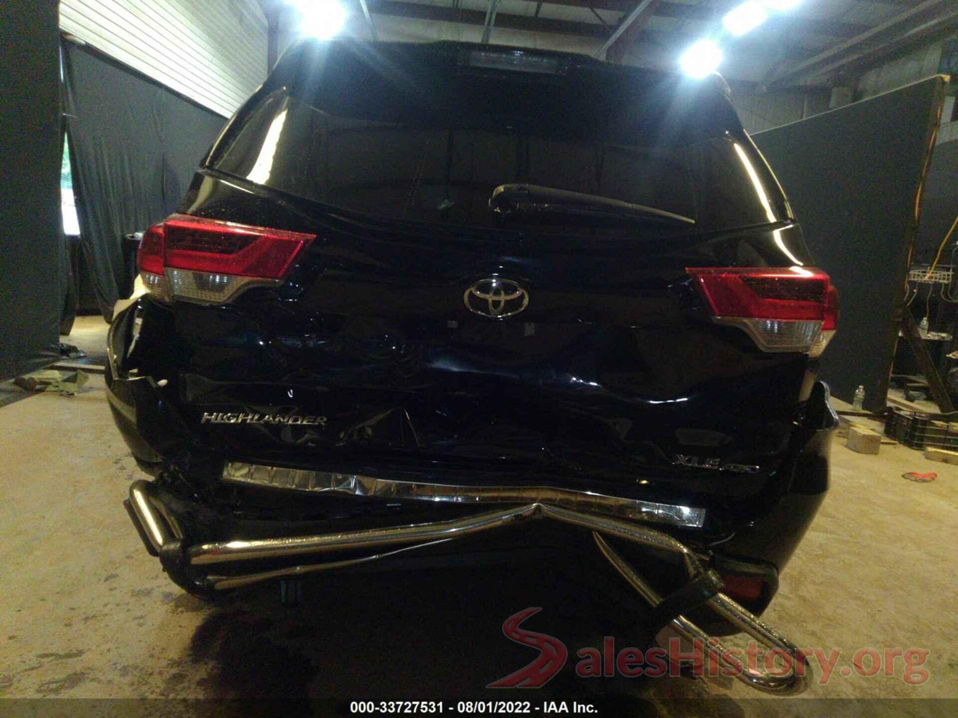 5TDJZRFH2KS587989 2019 TOYOTA HIGHLANDER