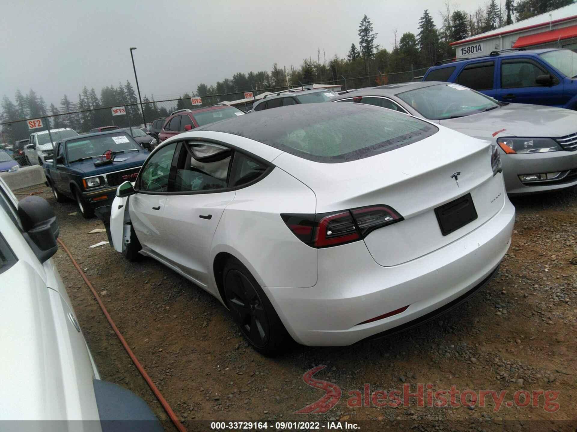 5YJ3E1EB9NF267550 2022 TESLA MODEL 3