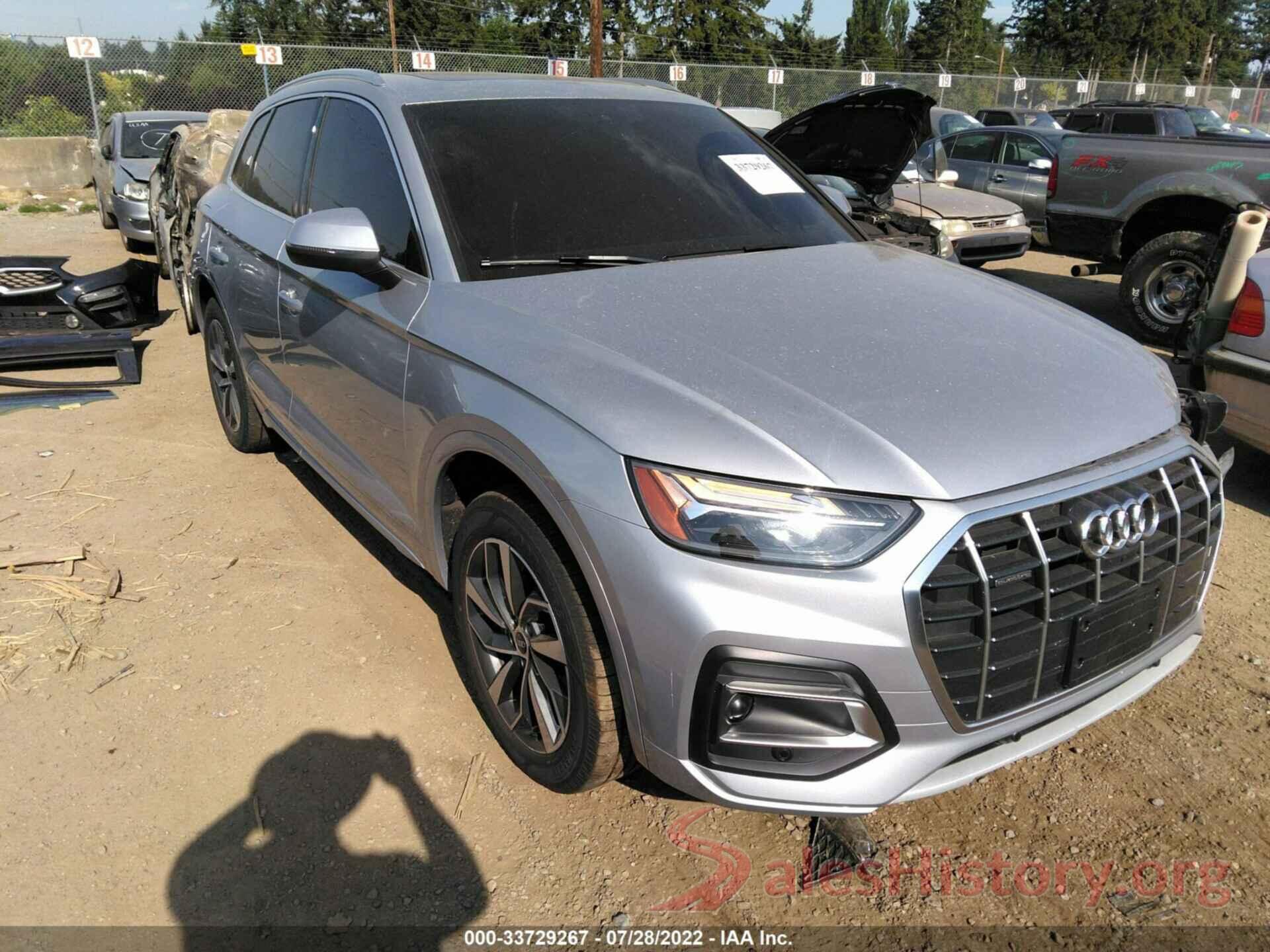 WA1BAAFY1M2119222 2021 AUDI Q5