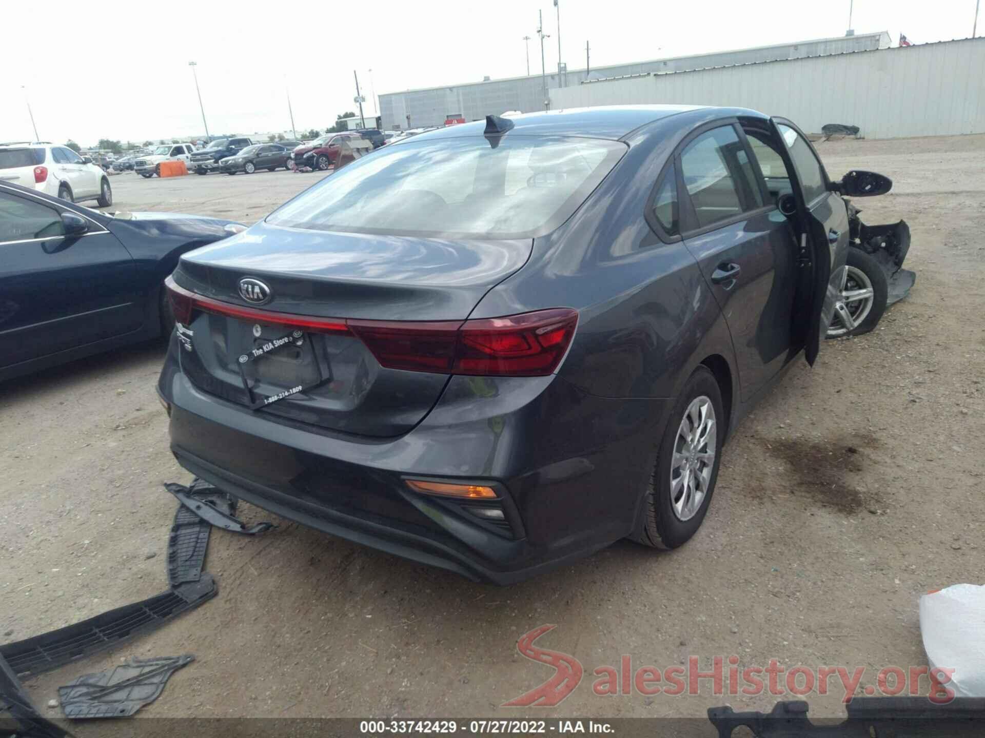 3KPF24AD9LE207298 2020 KIA FORTE