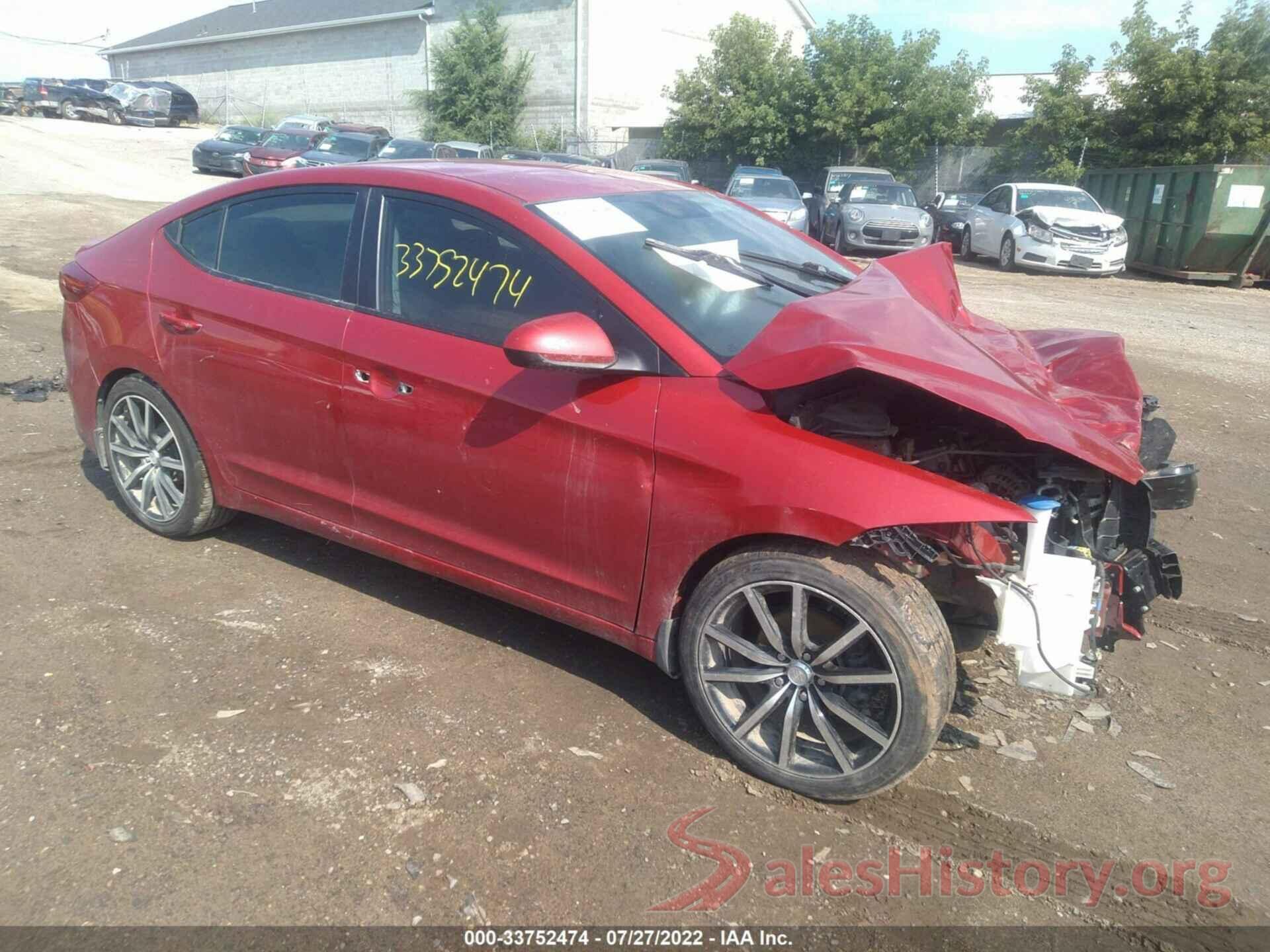 5NPD74LF4JH350806 2018 HYUNDAI ELANTRA