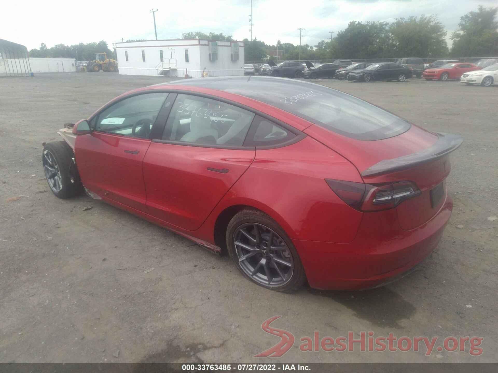 5YJ3E1EBXMF993187 2021 TESLA MODEL 3