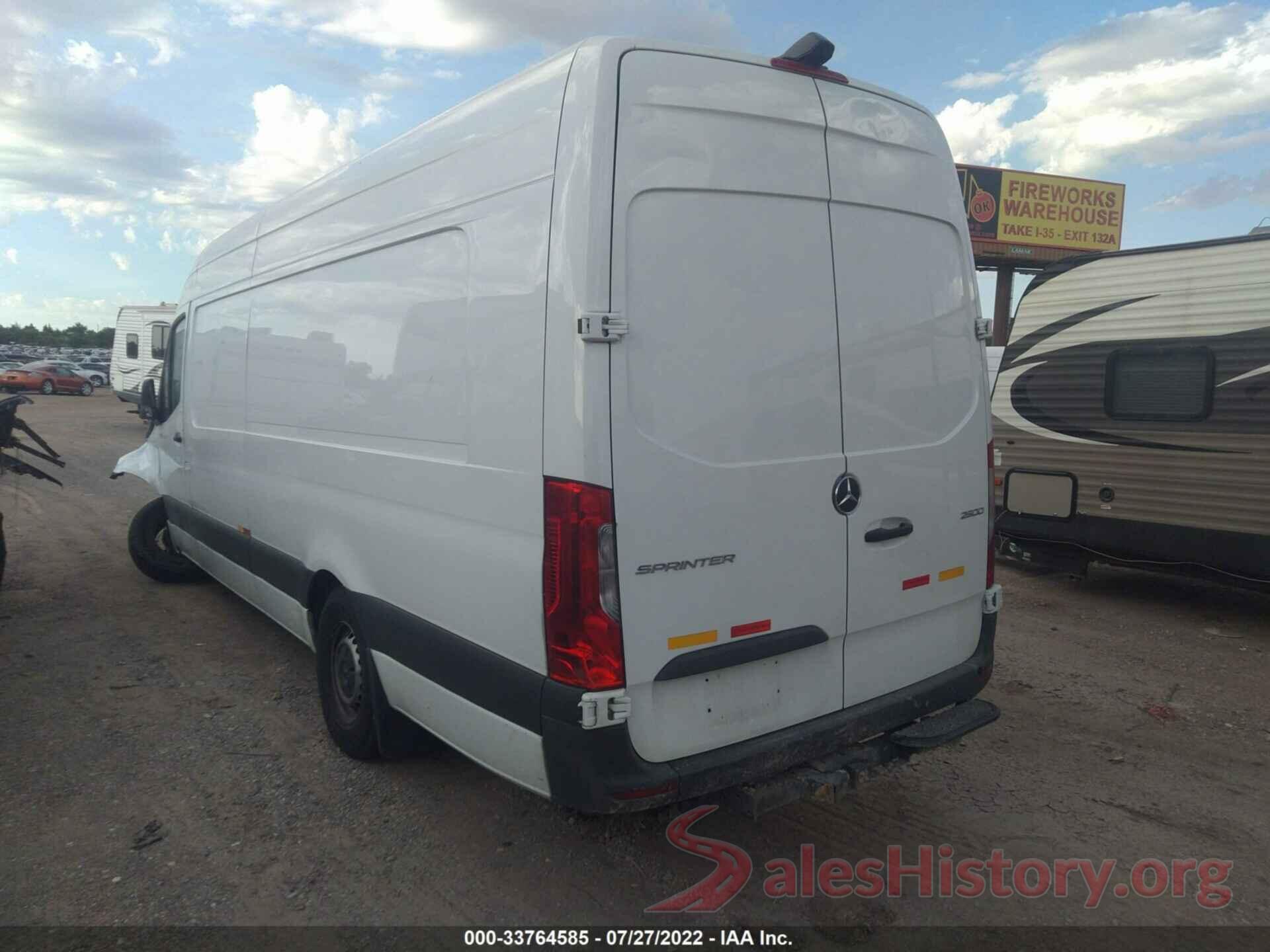 W1W4EDHY1LT030832 2020 MERCEDES-BENZ SPRINTER CARGO VAN