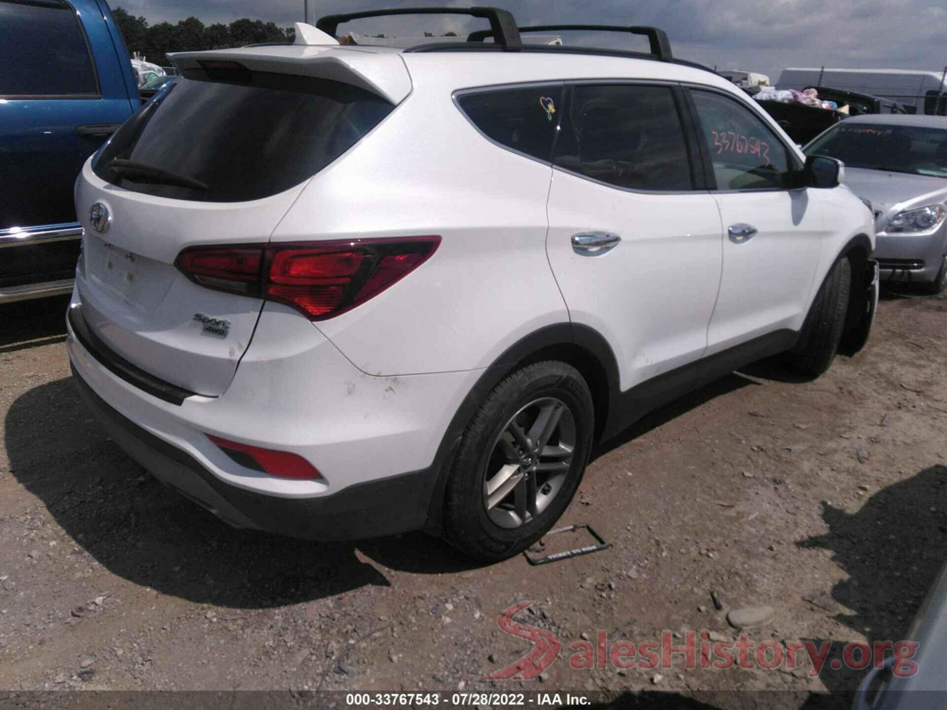 5NMZUDLB7JH088885 2018 HYUNDAI SANTA FE SPORT