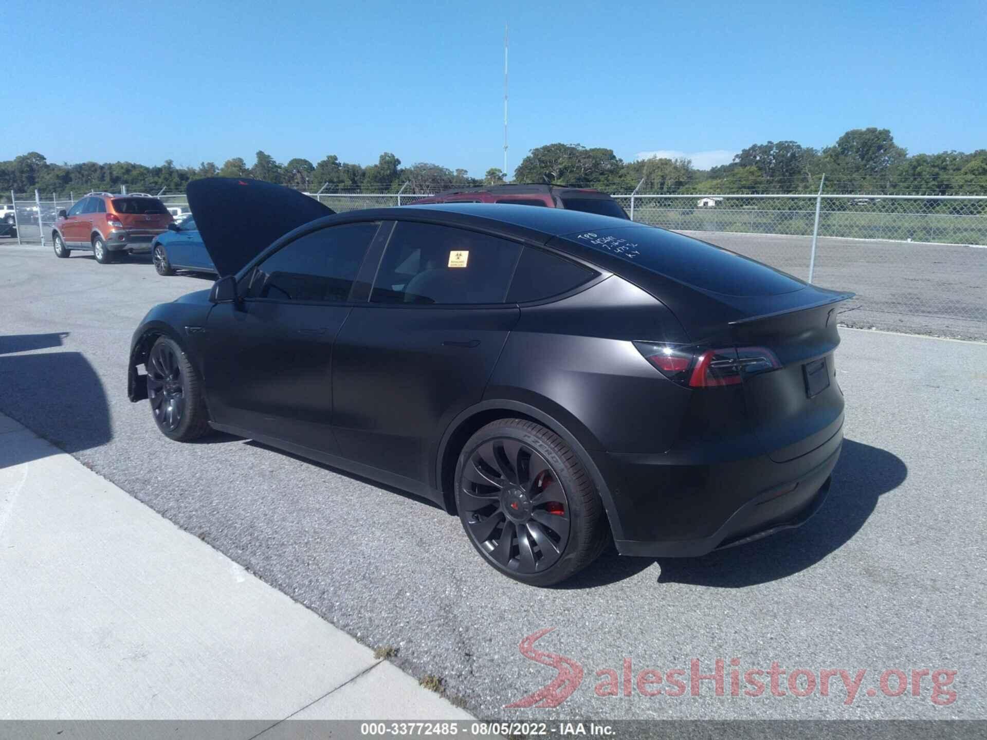 5YJYGDEF4MF303177 2021 TESLA MODEL Y