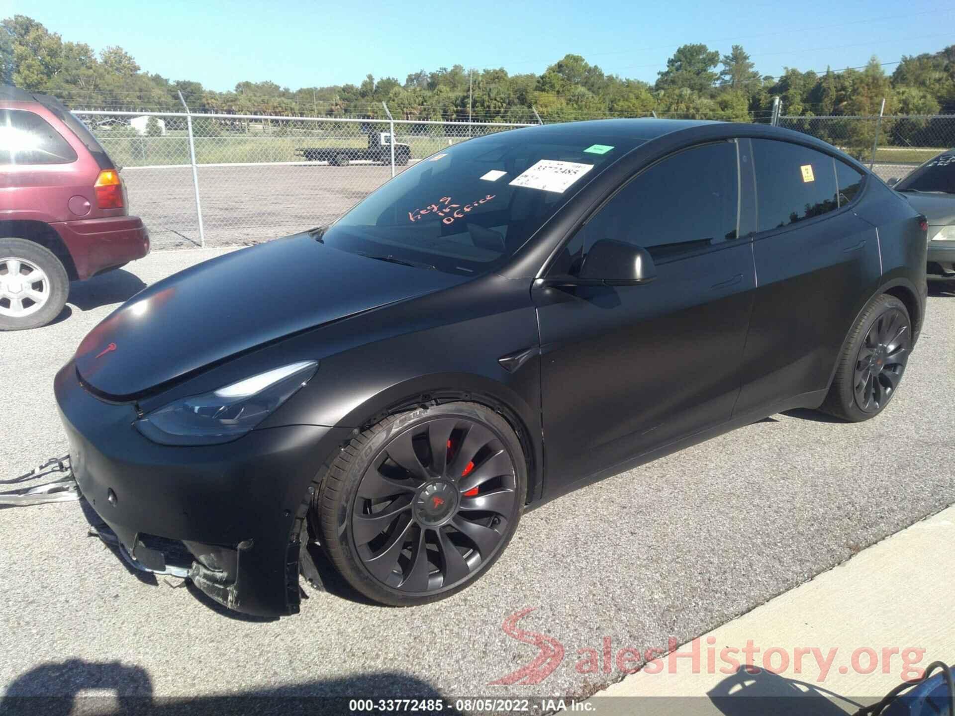 5YJYGDEF4MF303177 2021 TESLA MODEL Y