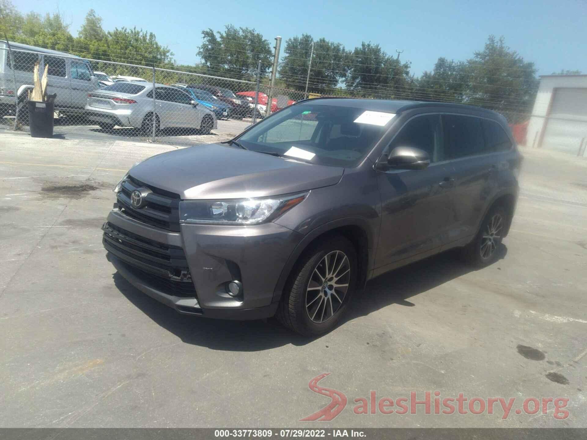 5TDJZRFH8HS456123 2017 TOYOTA HIGHLANDER