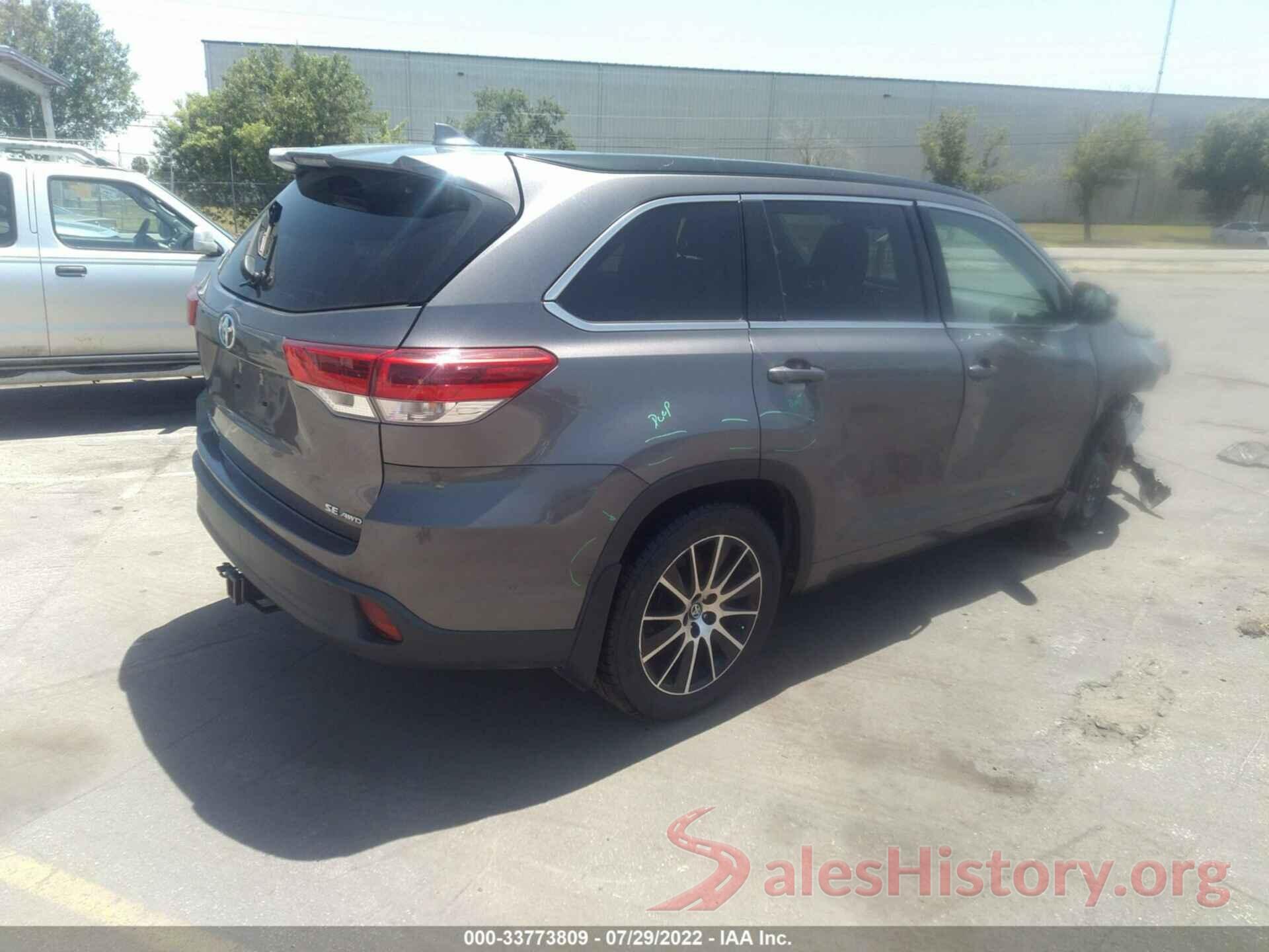 5TDJZRFH8HS456123 2017 TOYOTA HIGHLANDER