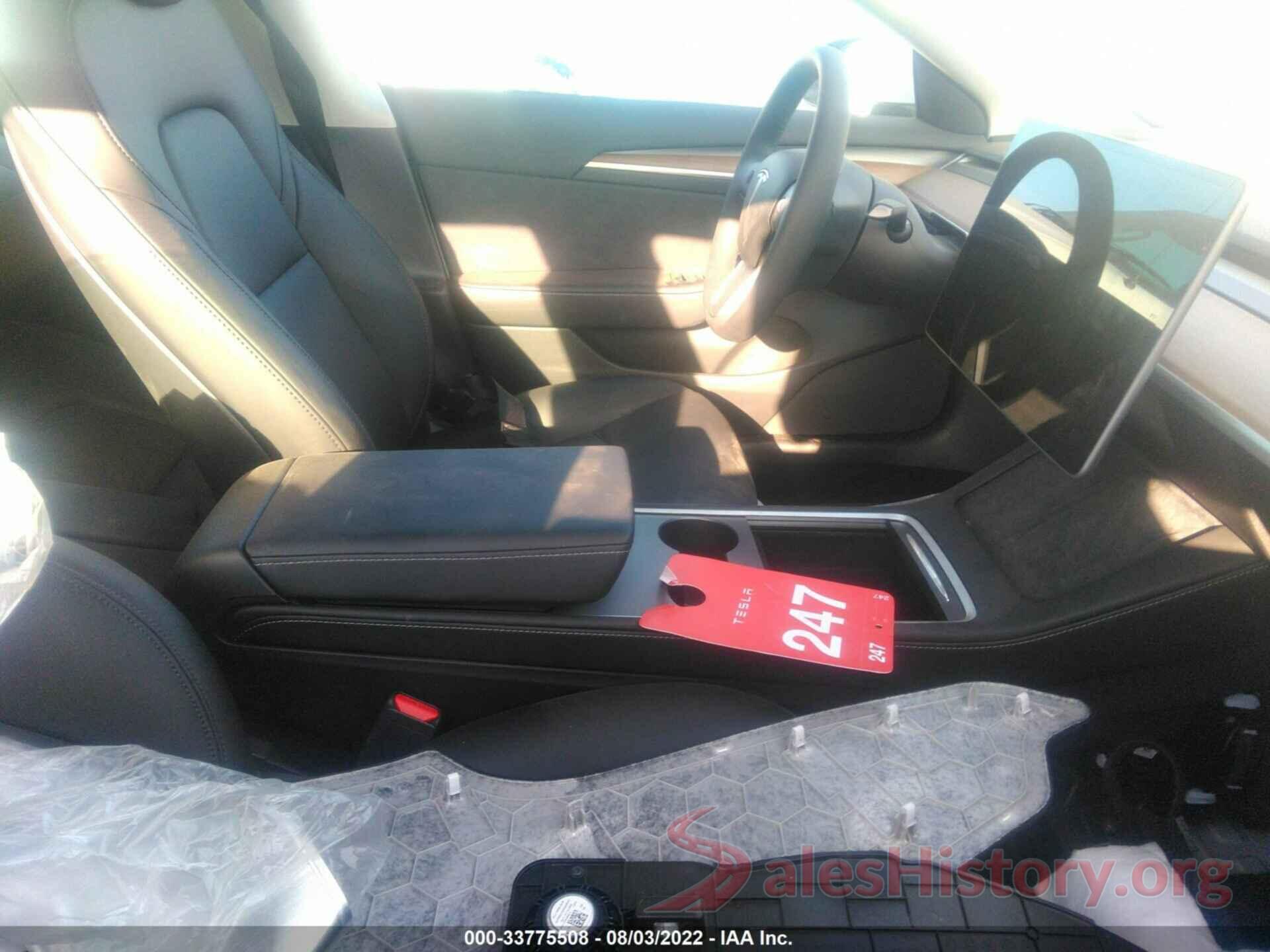 5YJ3E1EBXNF247050 2022 TESLA MODEL 3