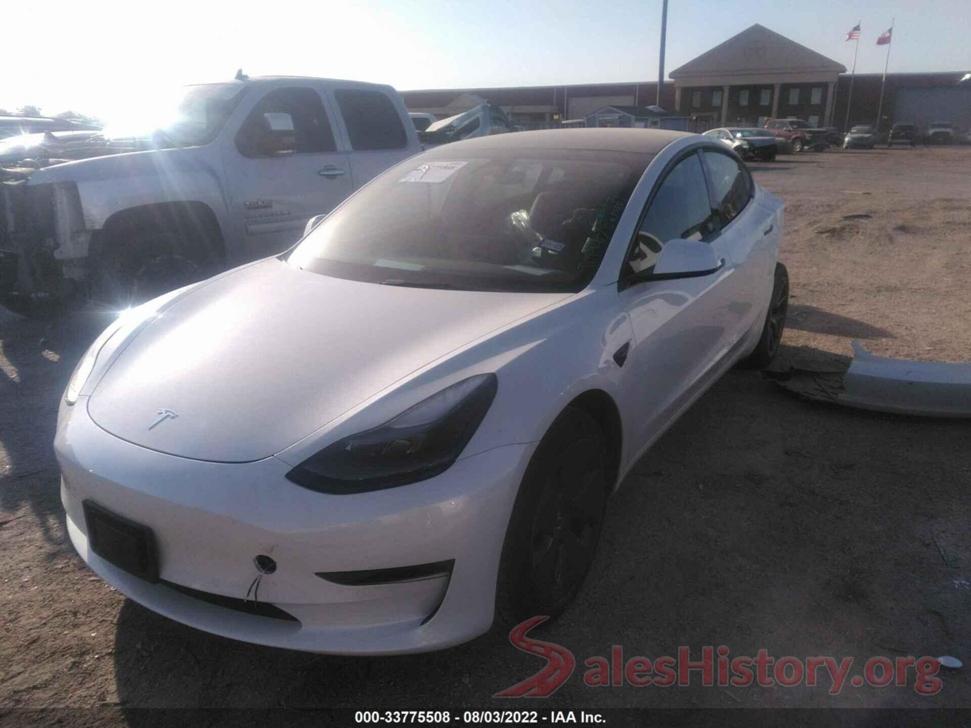 5YJ3E1EBXNF247050 2022 TESLA MODEL 3