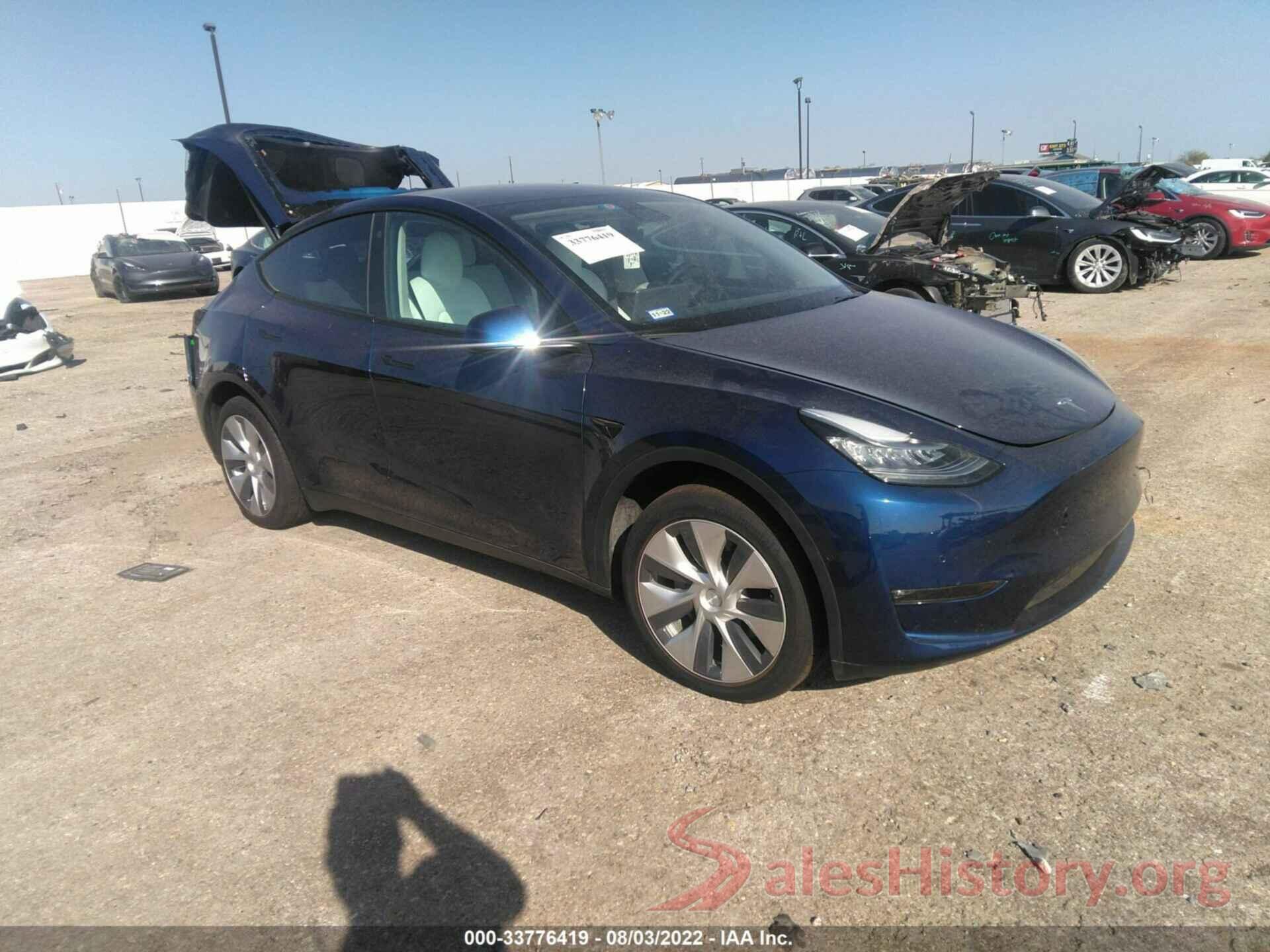 7SAYGAEE9NF315609 2022 TESLA MODEL Y