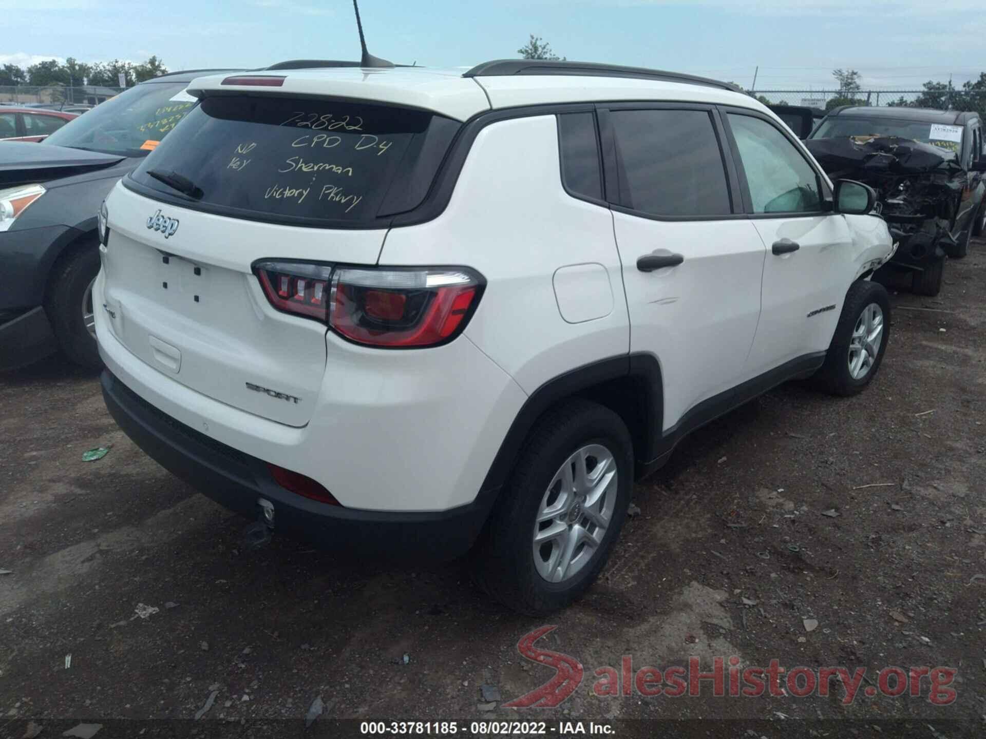 3C4NJDABXJT201502 2018 JEEP COMPASS