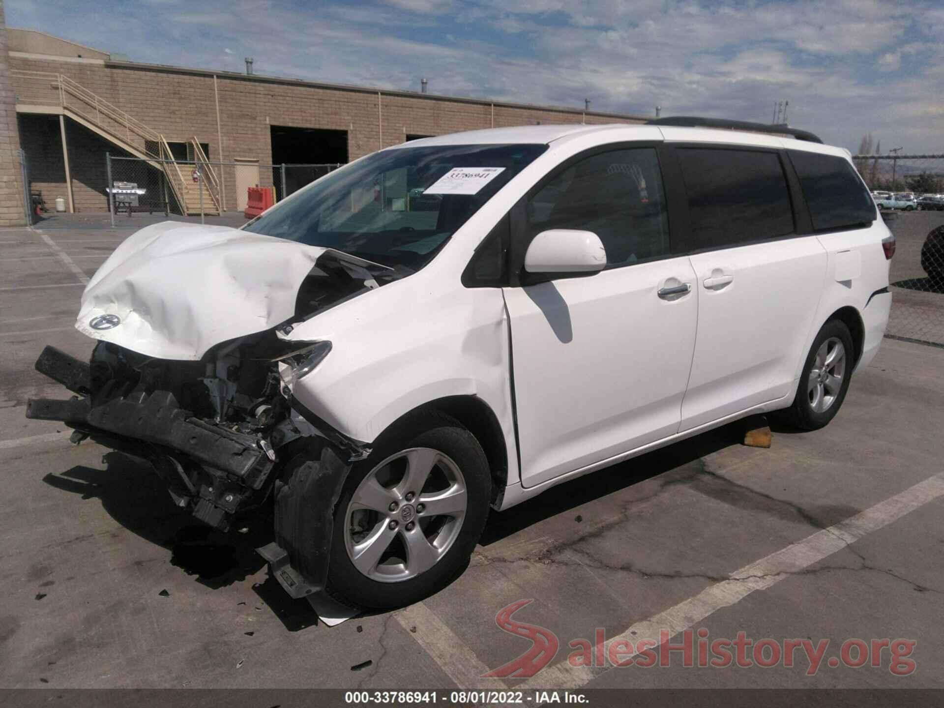 5TDKK3DC6GS739762 2016 TOYOTA SIENNA