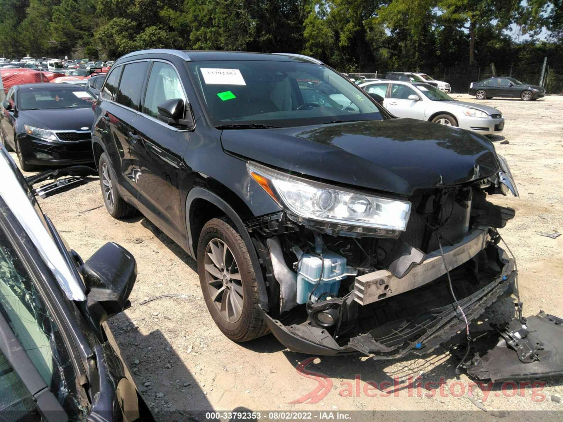 5TDKZRFH2JS538181 2018 TOYOTA HIGHLANDER