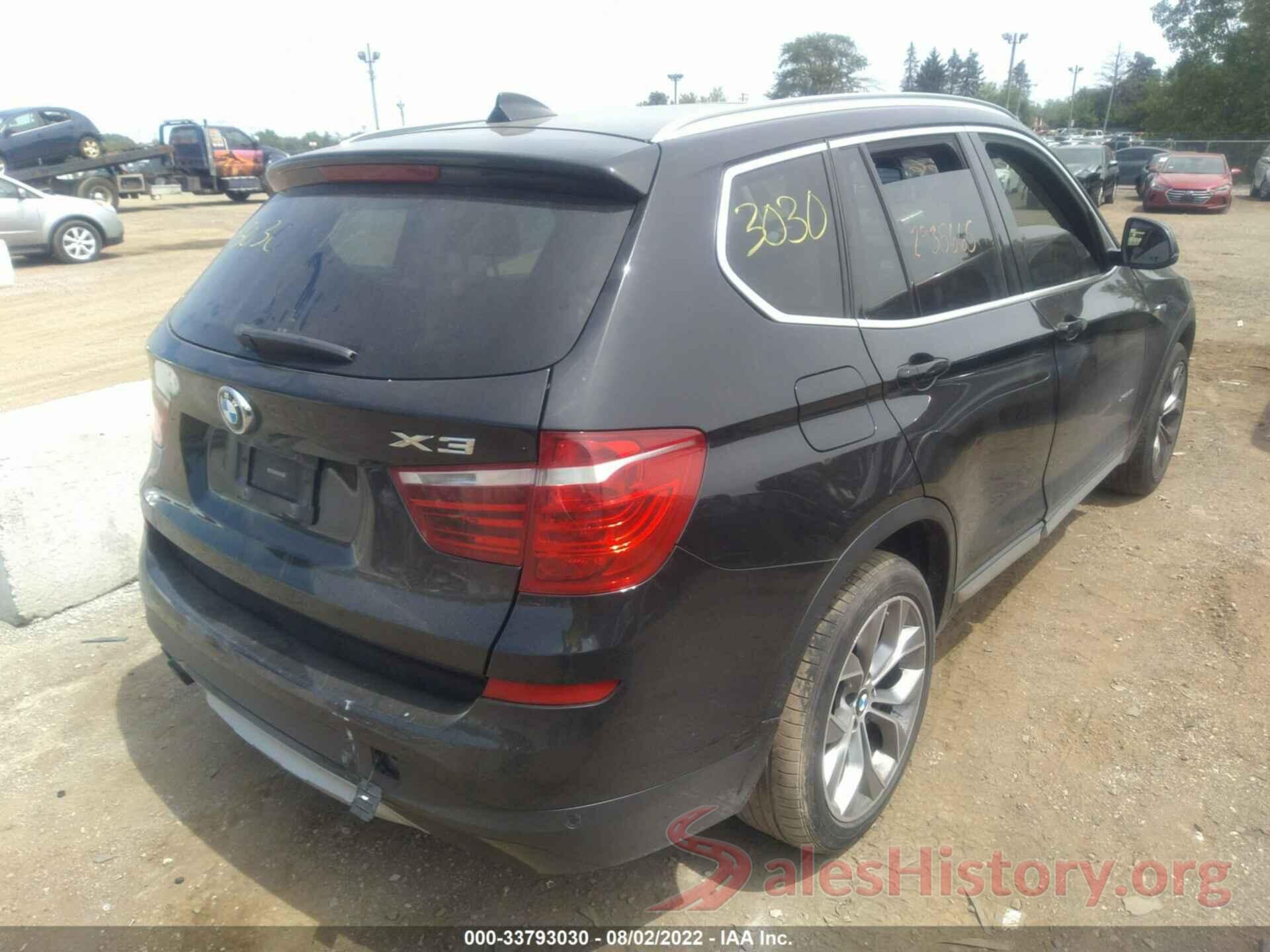 5UXWX9C58G0D79486 2016 BMW X3