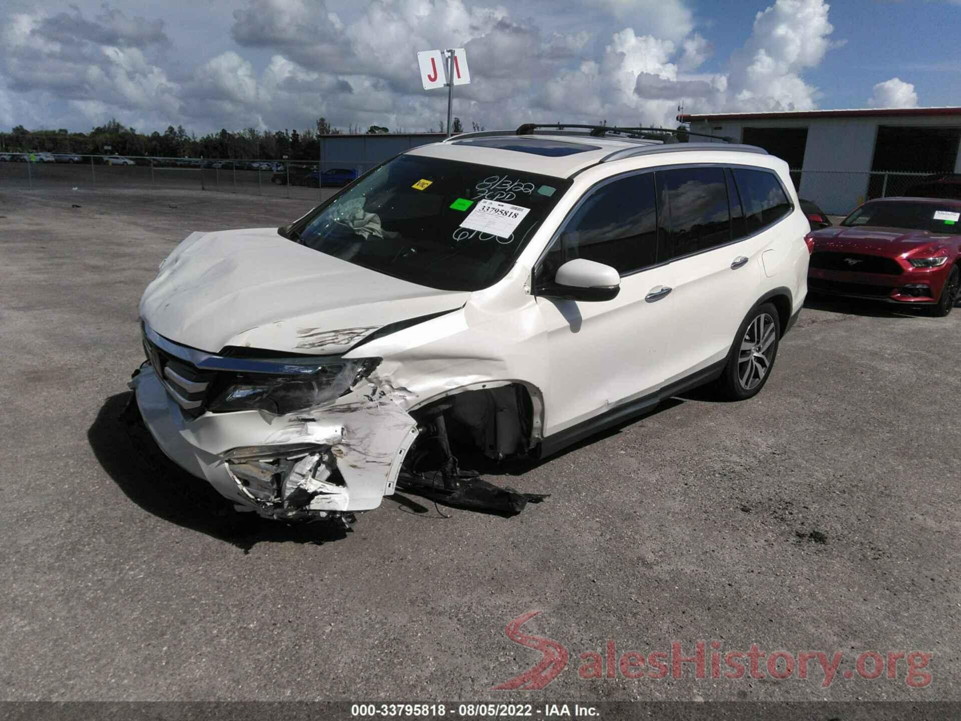 5FNYF6H01GB126100 2016 HONDA PILOT