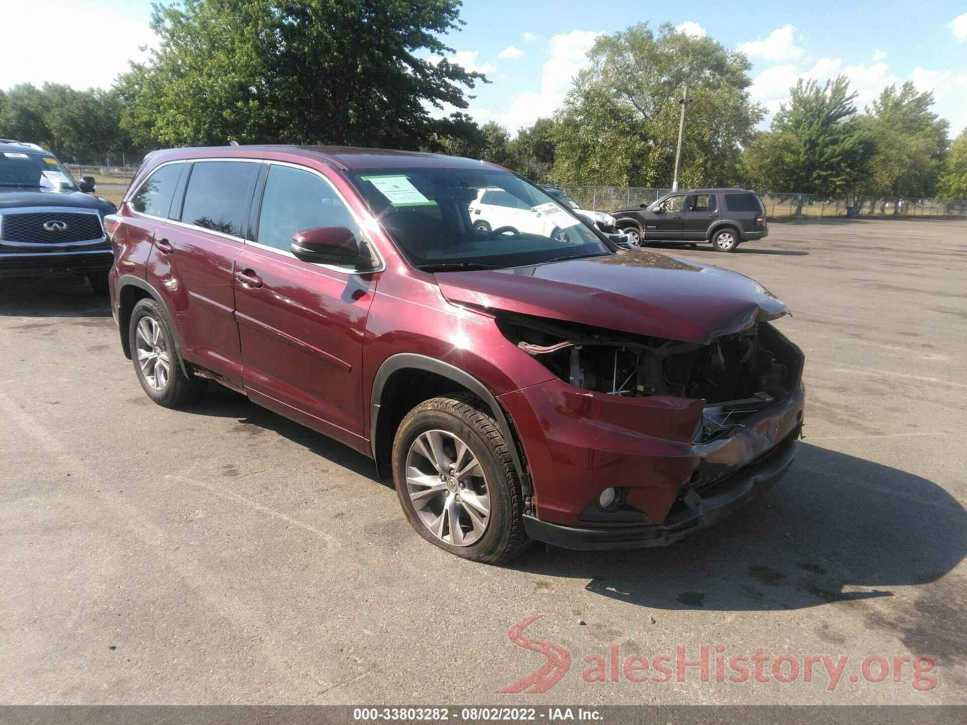 5TDBKRFH5FS147666 2015 TOYOTA HIGHLANDER