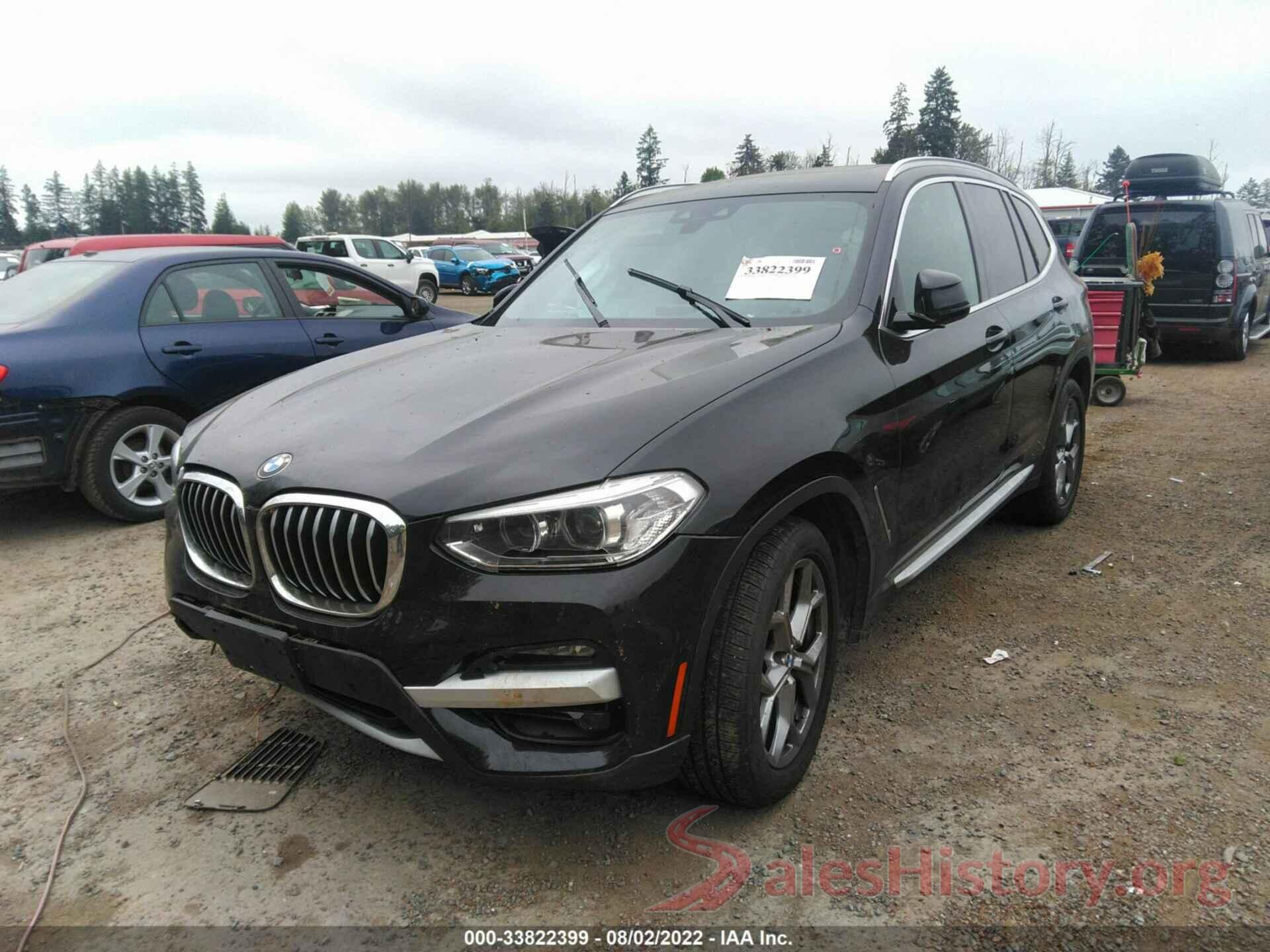 5UXTY5C00M9G70763 2021 BMW X3