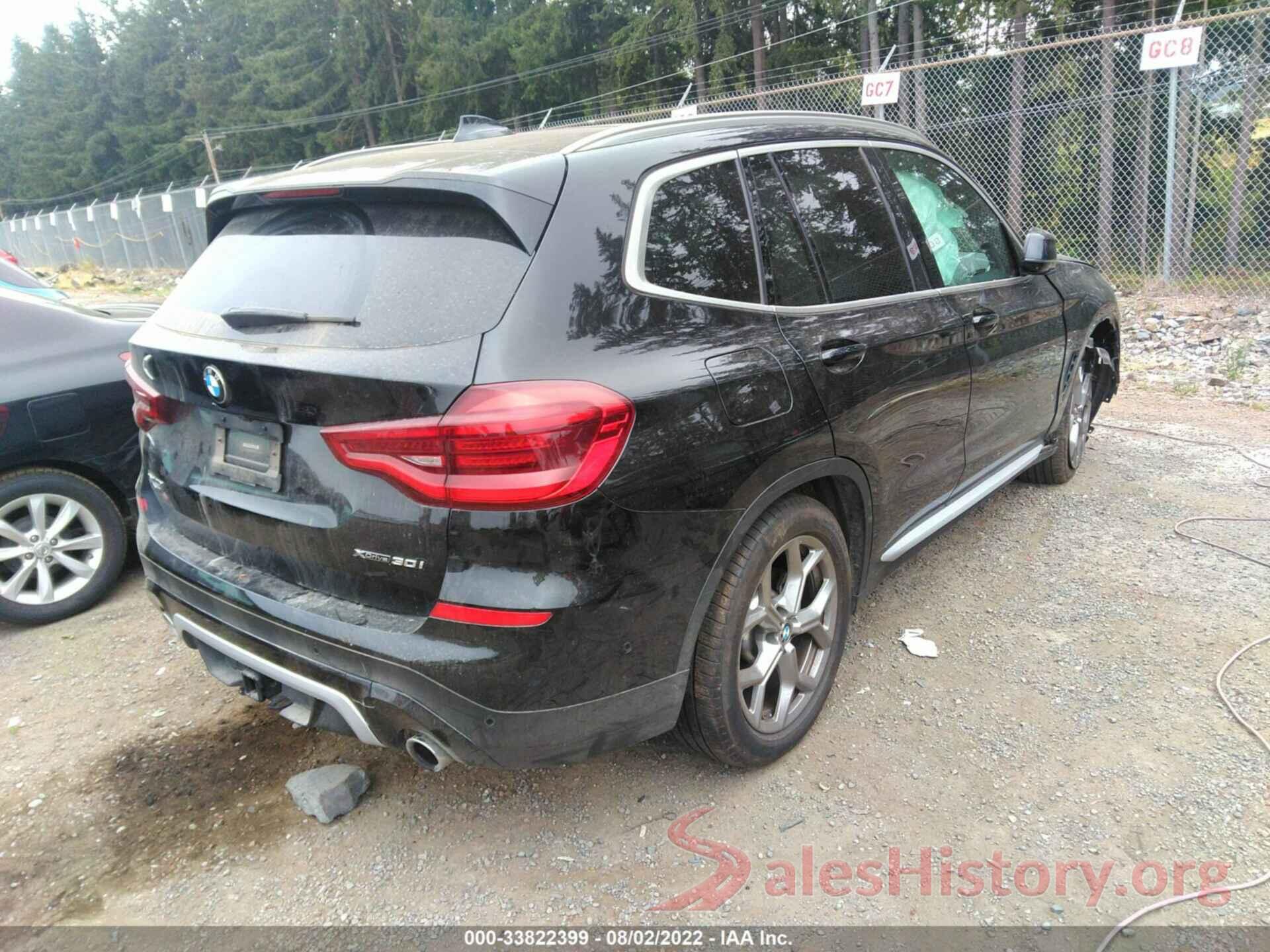 5UXTY5C00M9G70763 2021 BMW X3