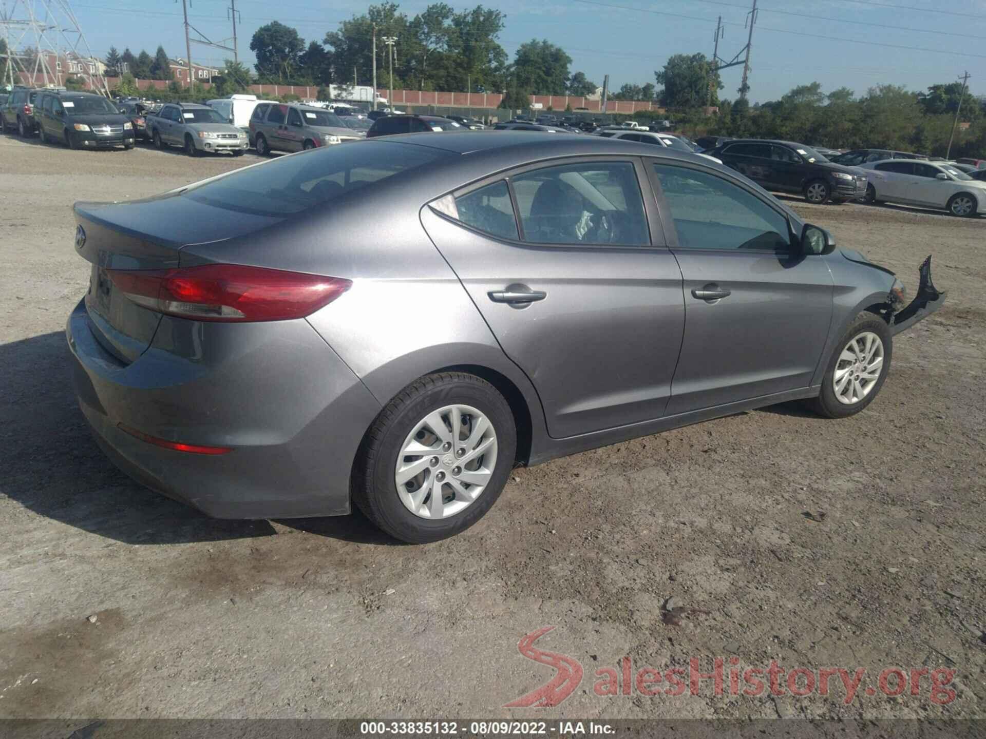 5NPD74LF8JH271140 2018 HYUNDAI ELANTRA