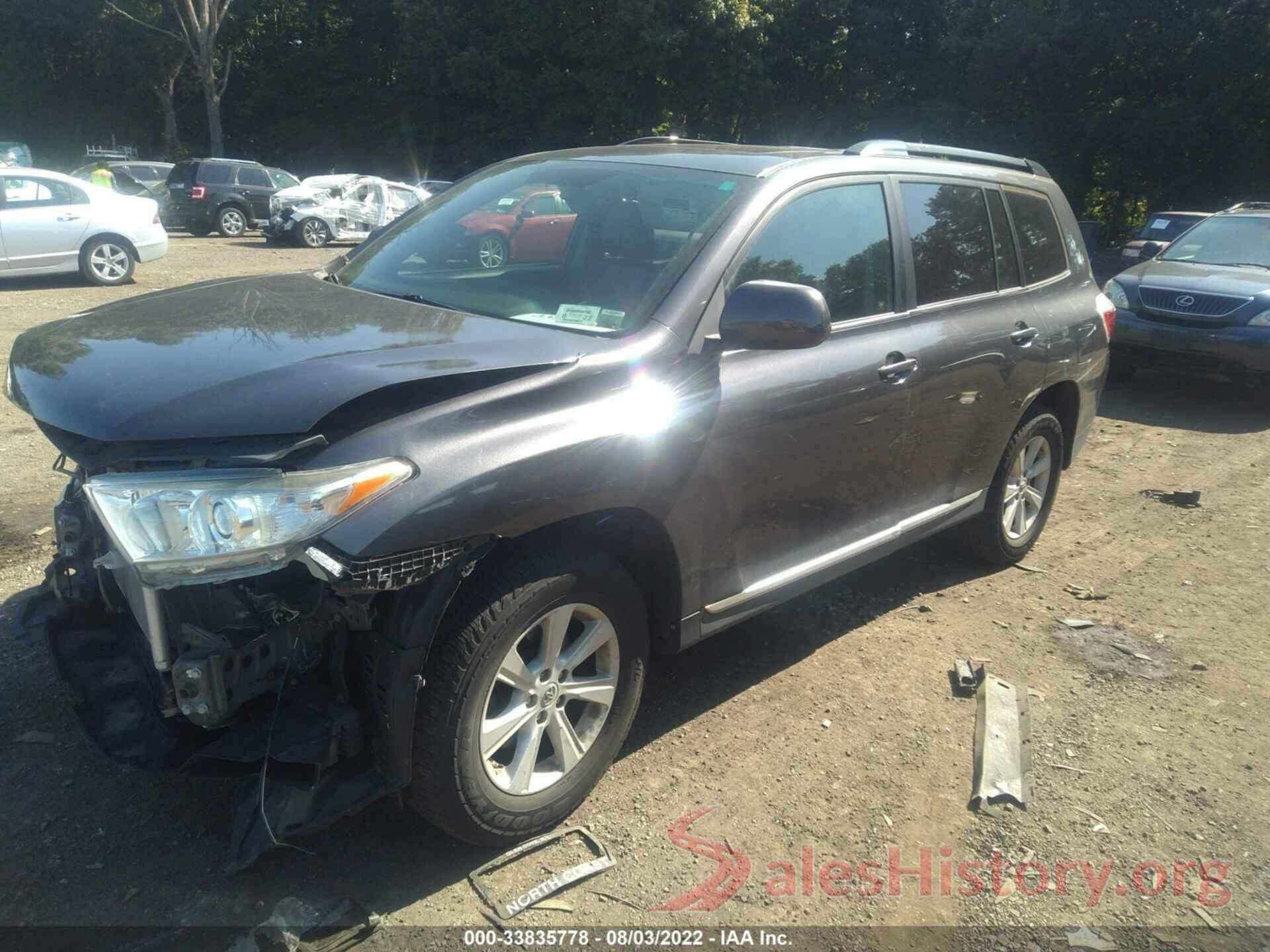 5TDBK3EH7CS145606 2012 TOYOTA HIGHLANDER