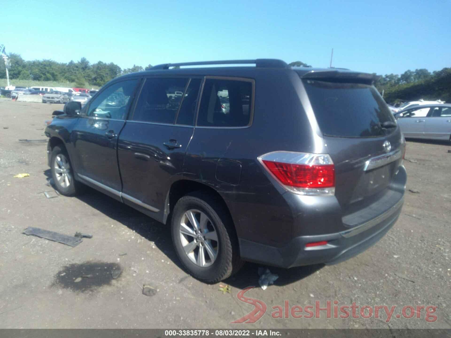 5TDBK3EH7CS145606 2012 TOYOTA HIGHLANDER